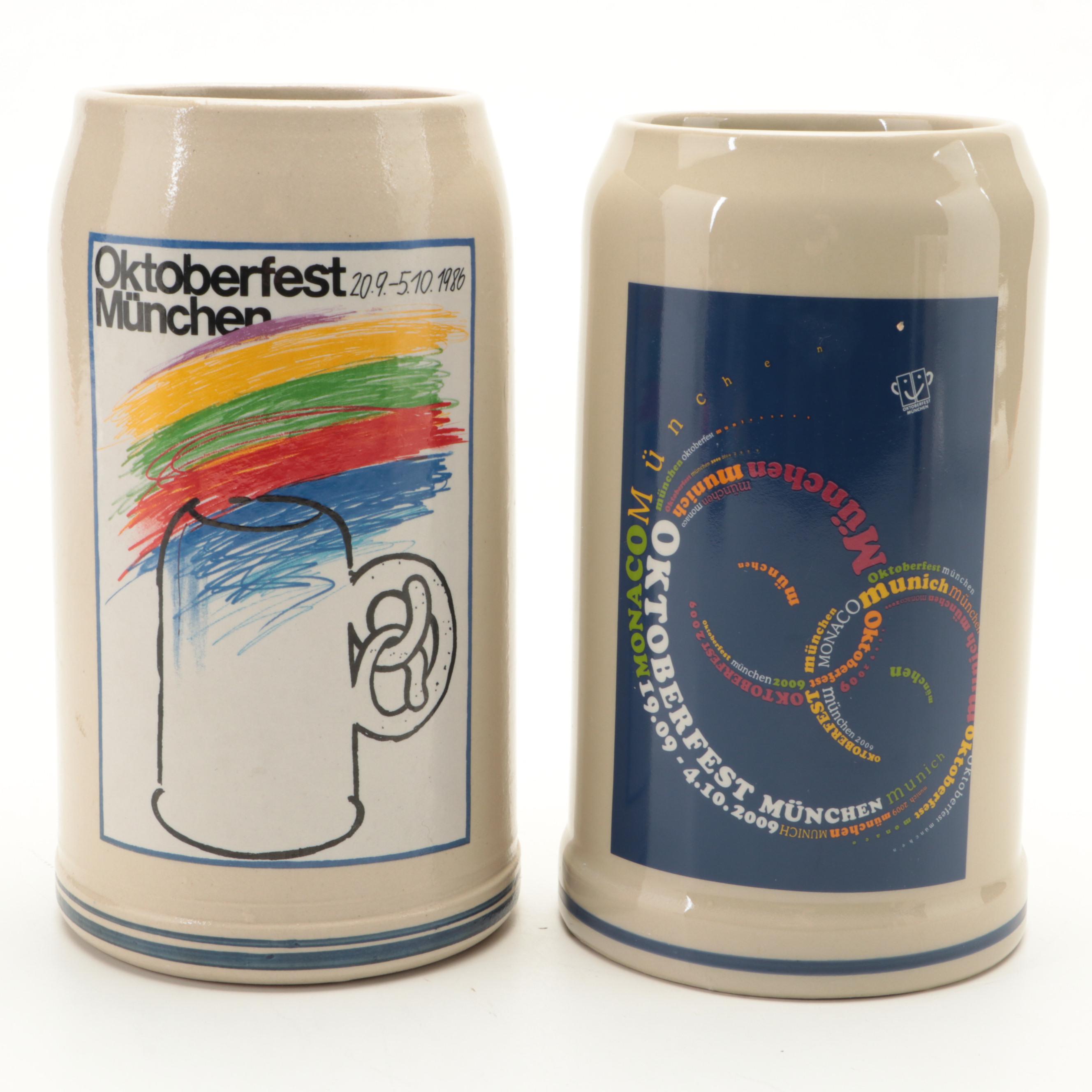 Rastal Munich Oktoberfest Annual Stoneware Beer Steins
