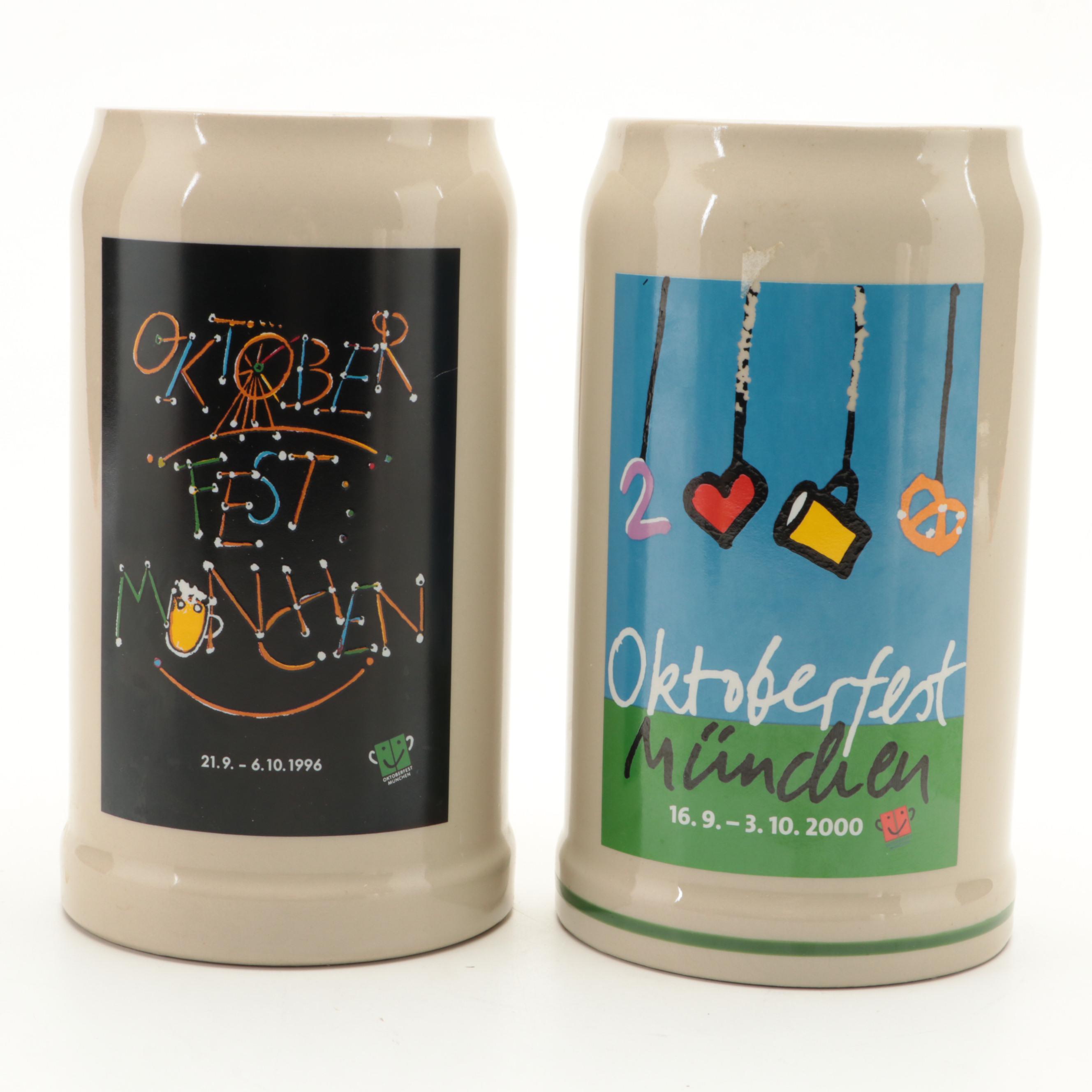 Rastal Munich Oktoberfest Annual Stoneware Beer Steins