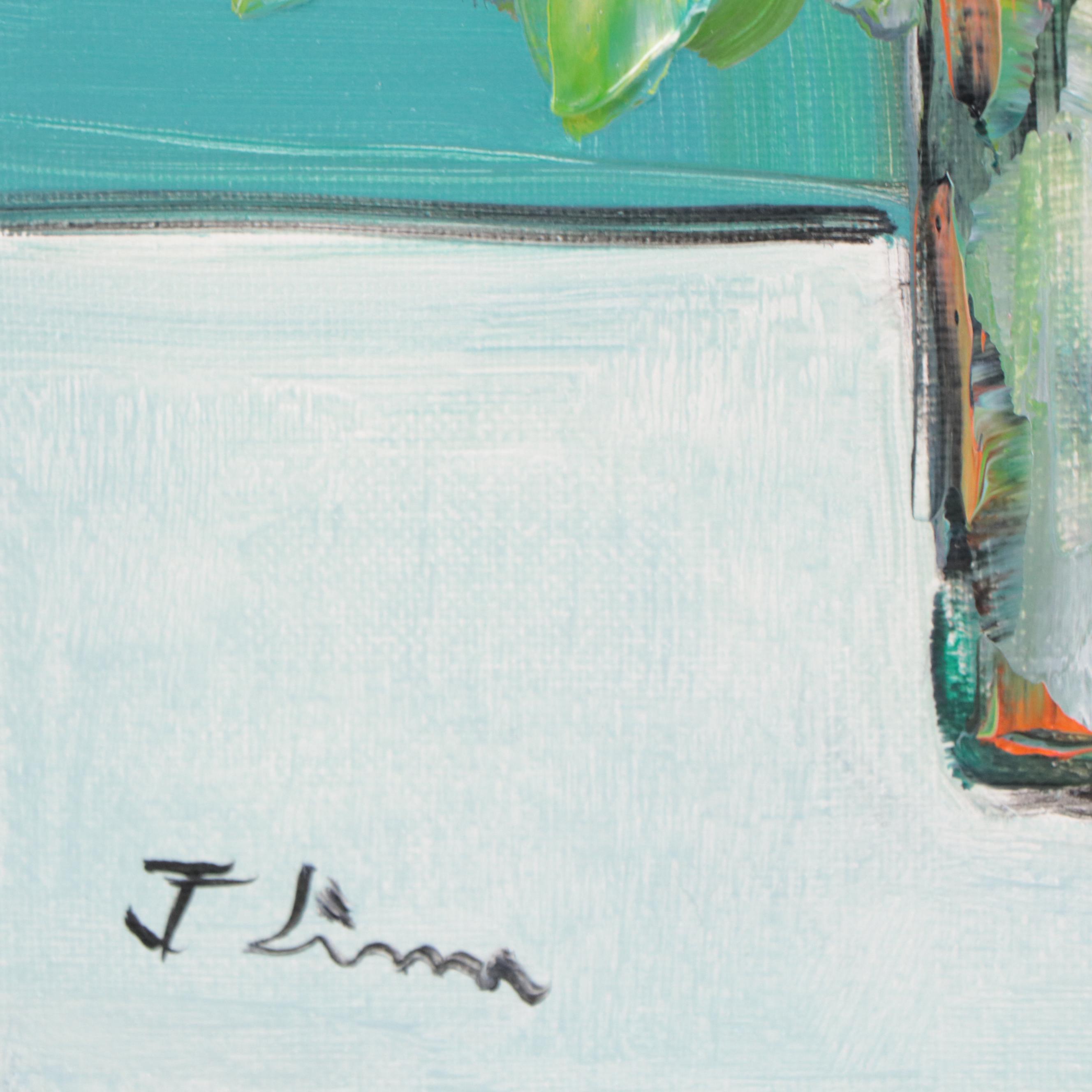 José M. Lima Floral Still Life Oil Painting, 2023