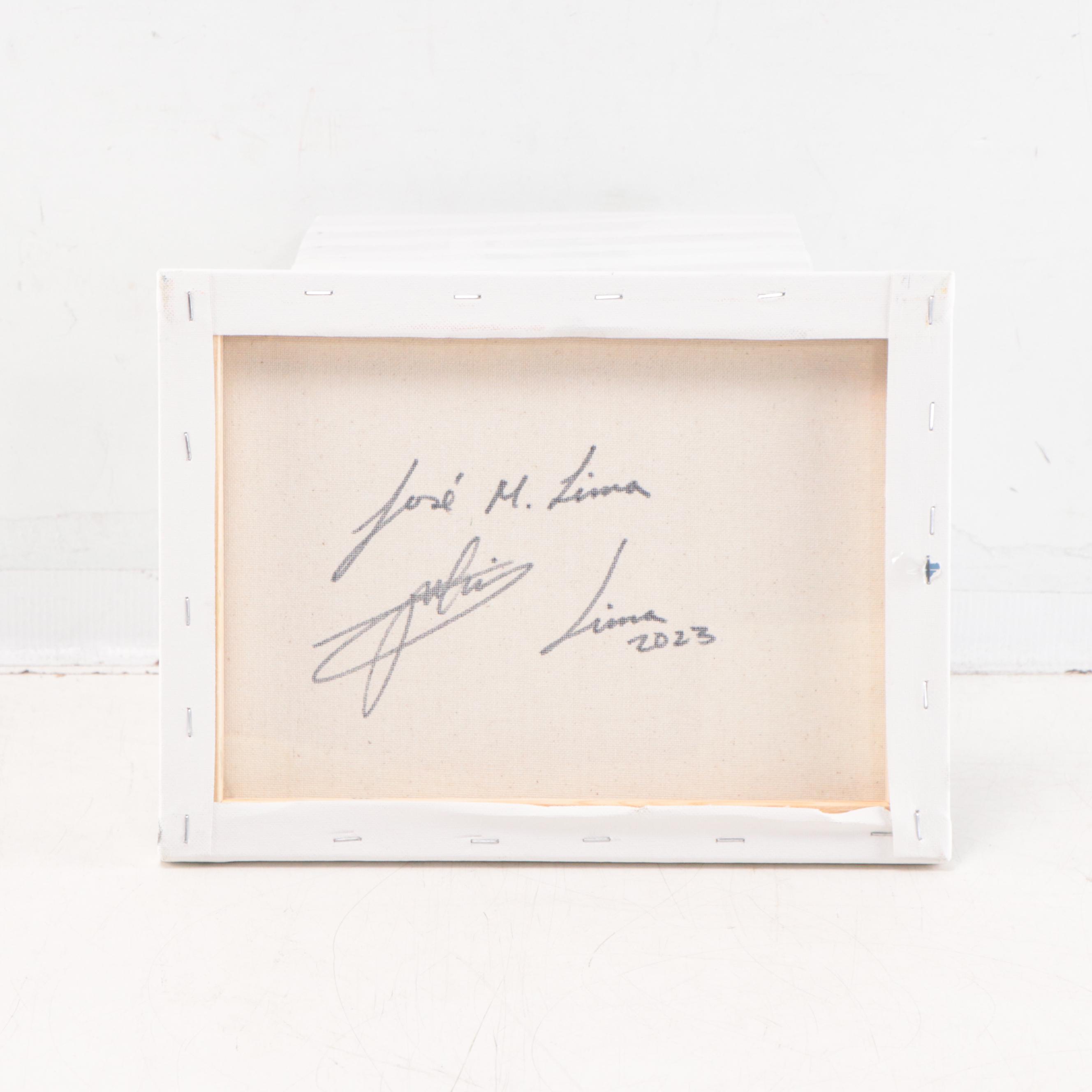 José M. Lima Floral Still Life Oil Painting, 2023