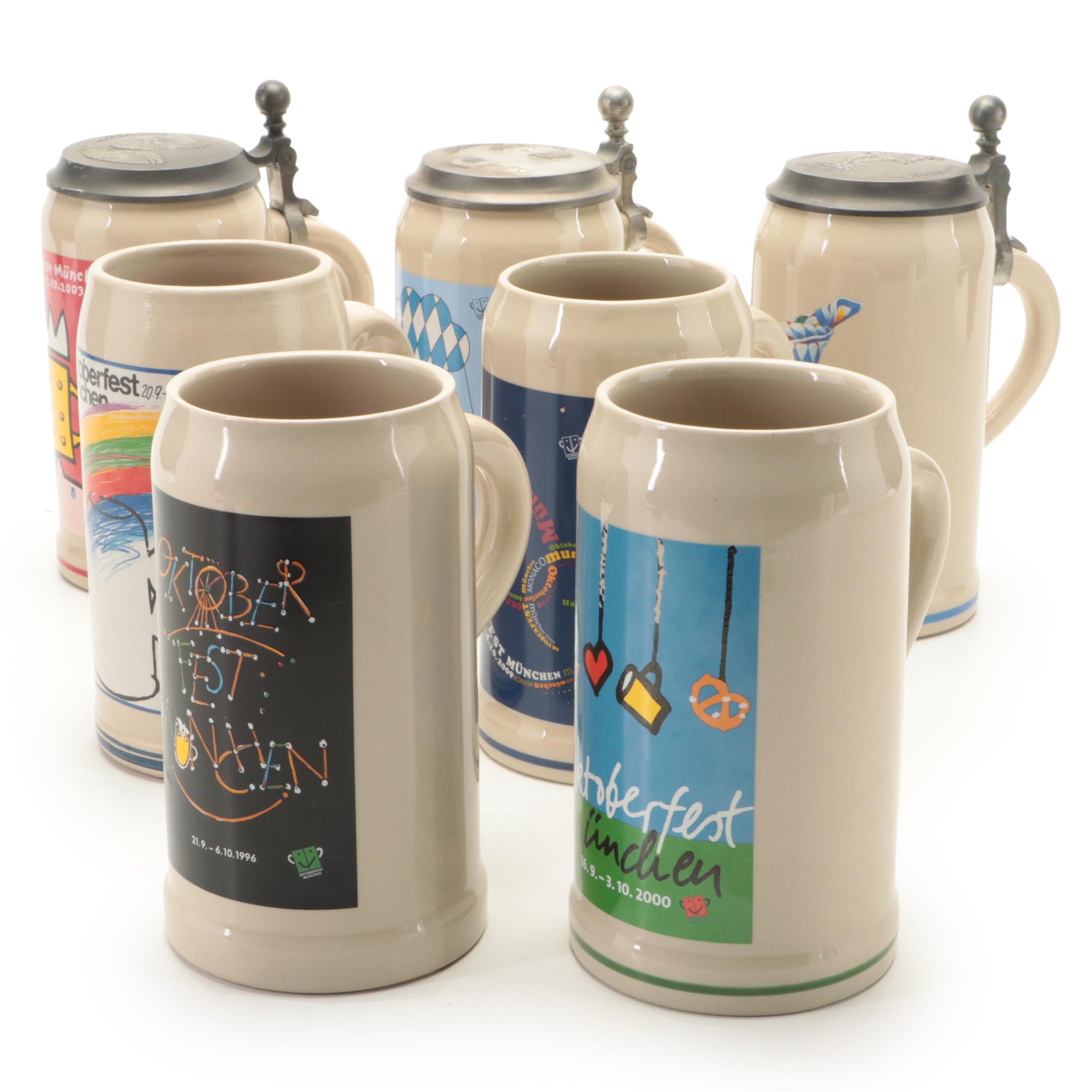 Rastal Munich Oktoberfest Annual Stoneware Beer Steins