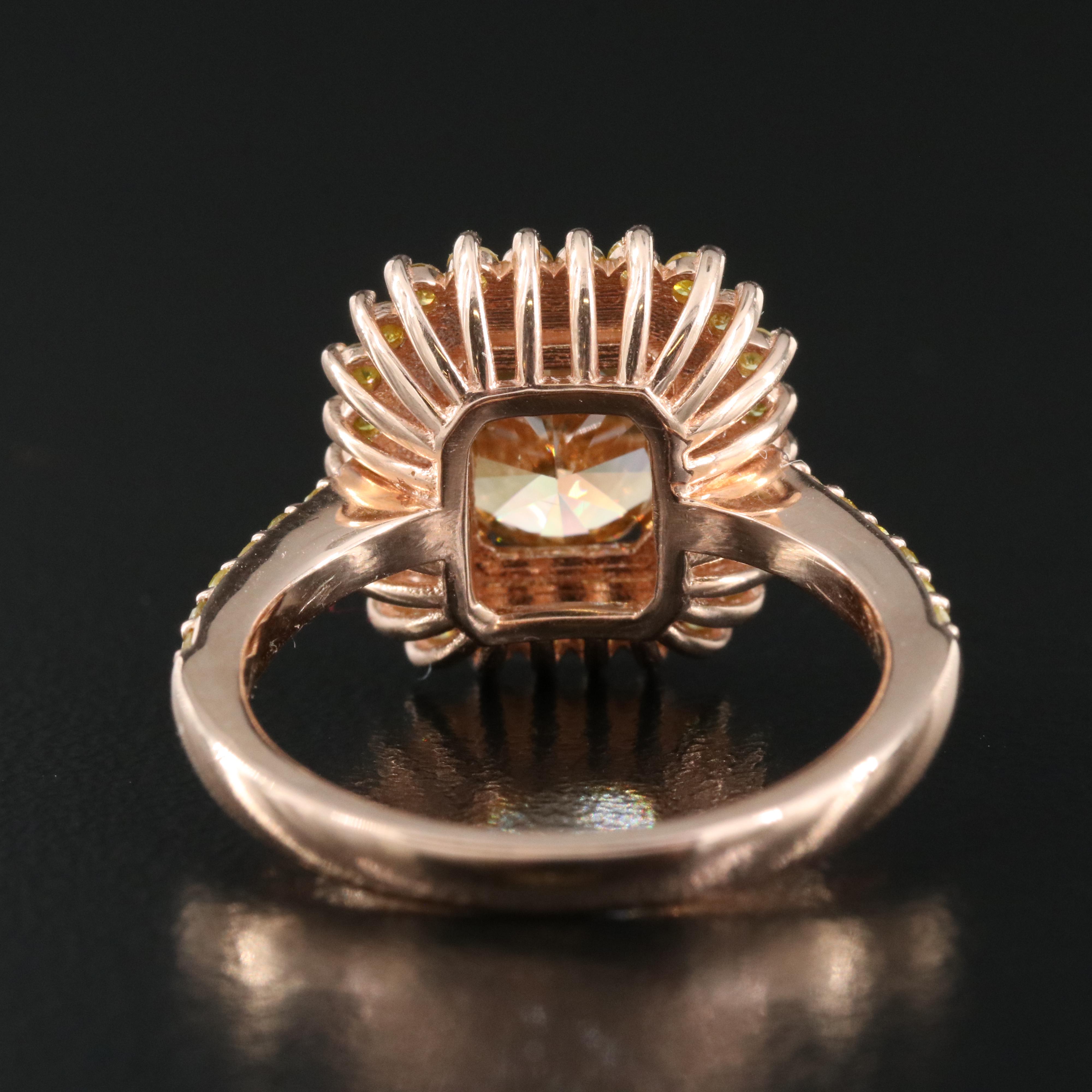 14K Rose Gold 2.94 CTW Diamond Ring with GIA Report