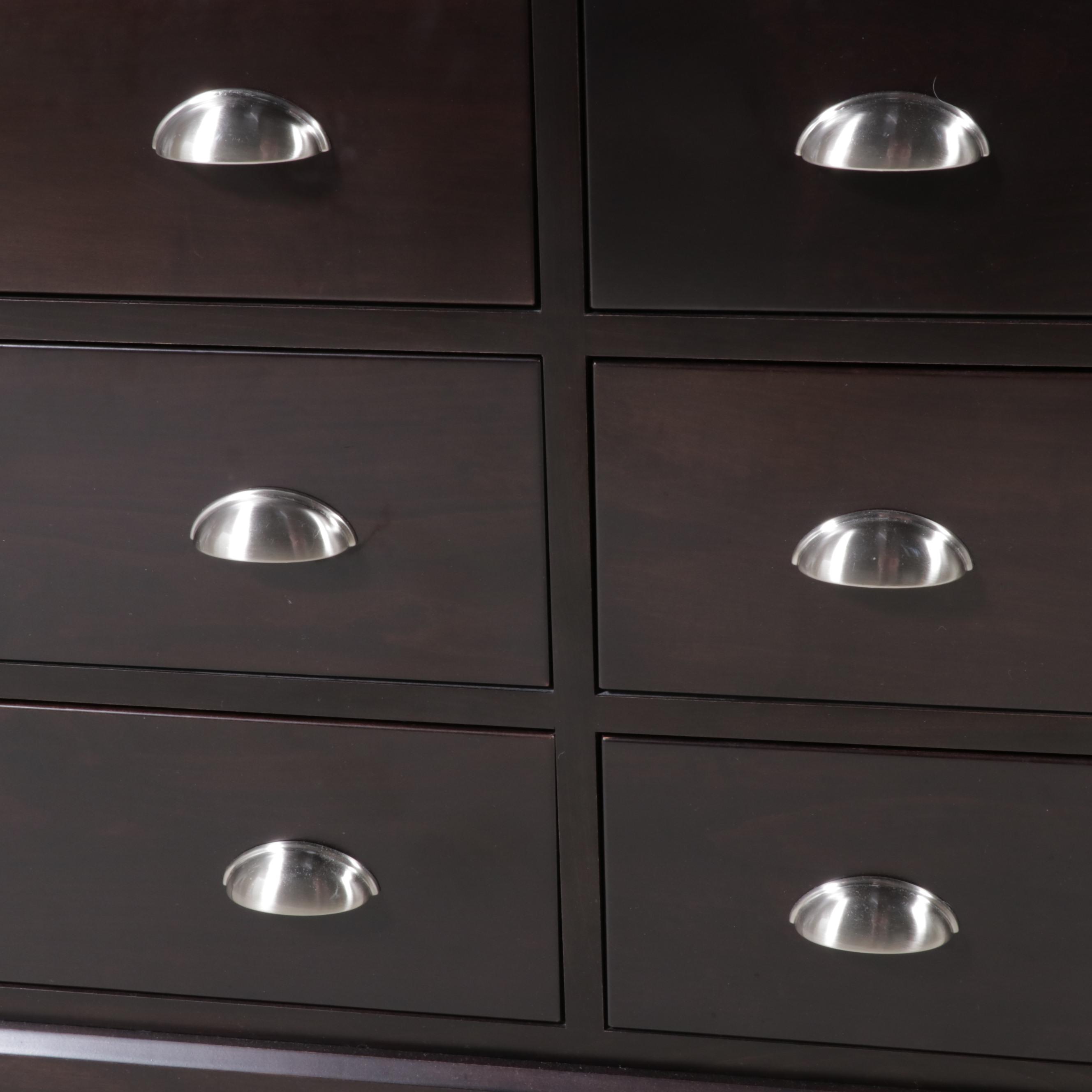 Miller Bedrooms Hardwood Eight-Drawer Chest in Onyx Finish