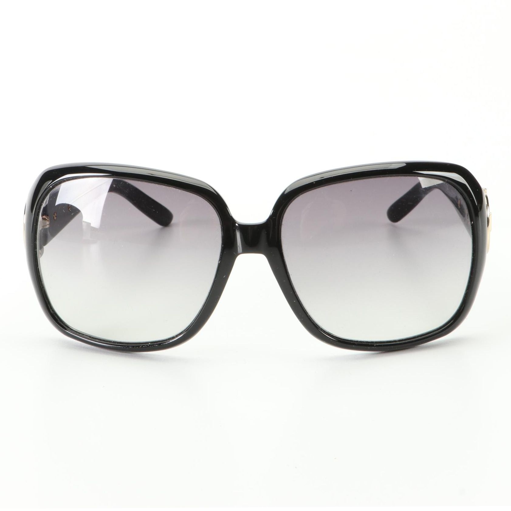 Gucci 3099/S Horsebit Black Oversized Sunglasses with Case