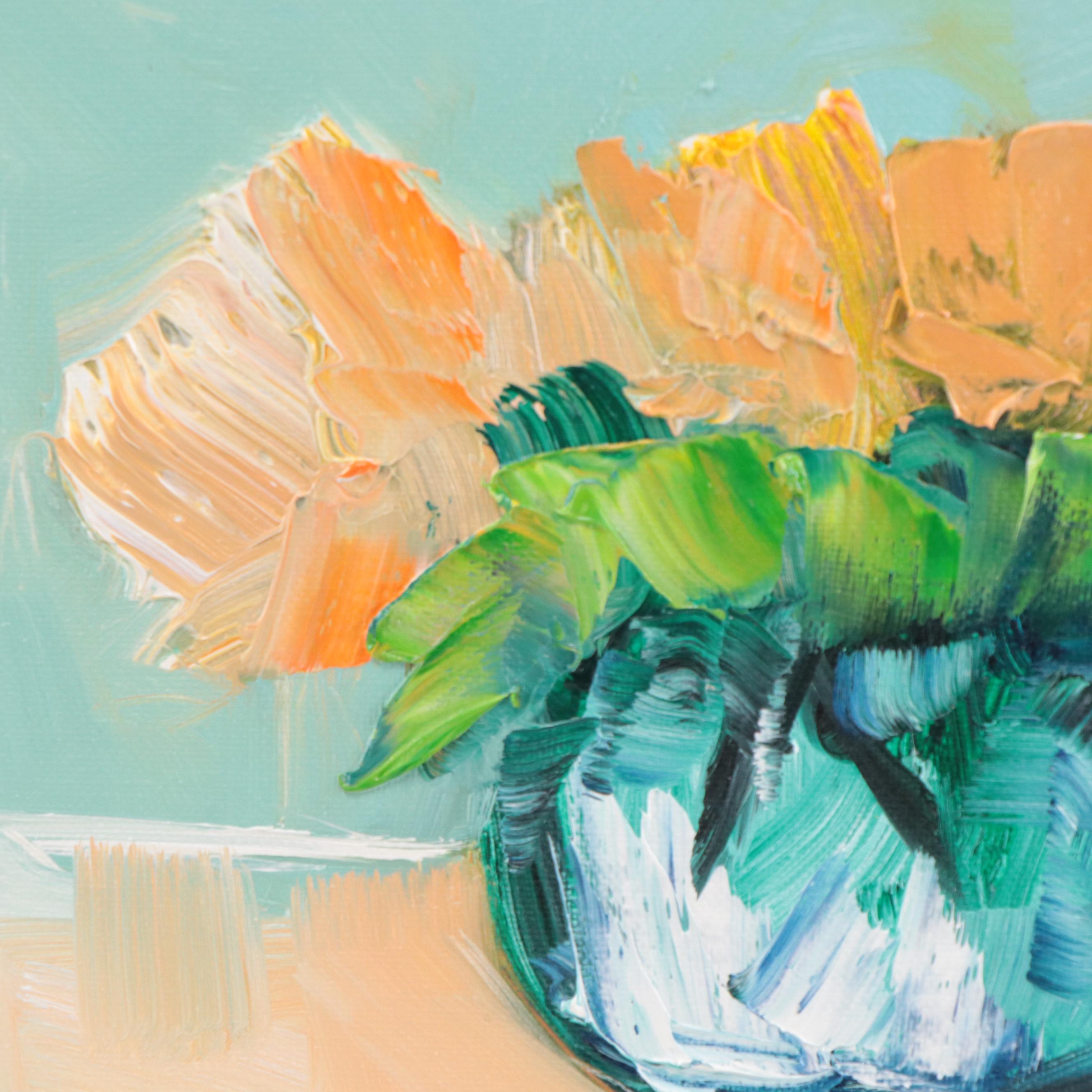 José M. Lima Floral Still Life Oil Painting, 2023