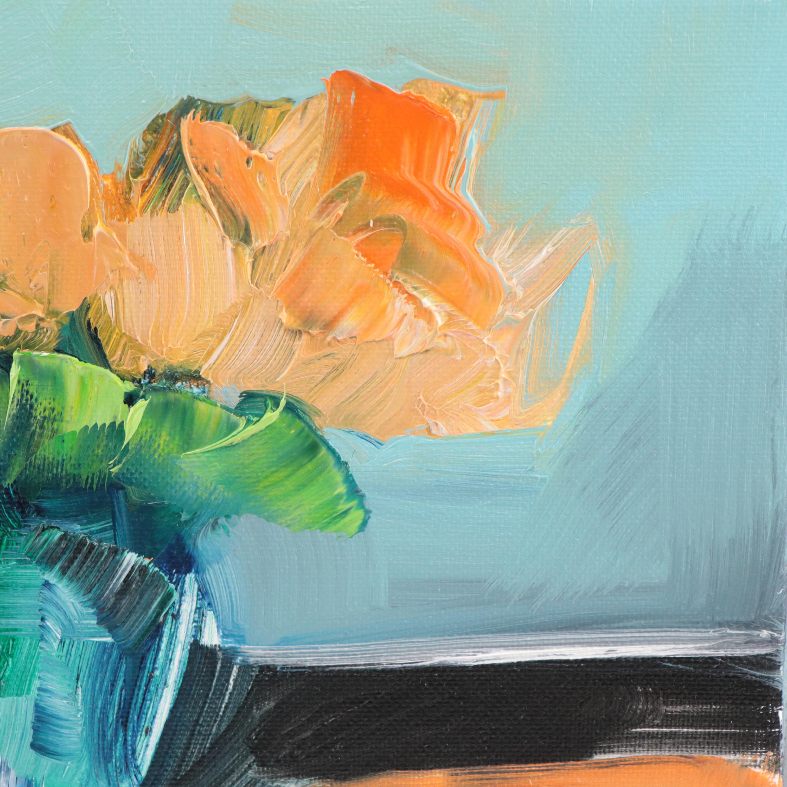 José M. Lima Floral Still Life Oil Painting, 2023