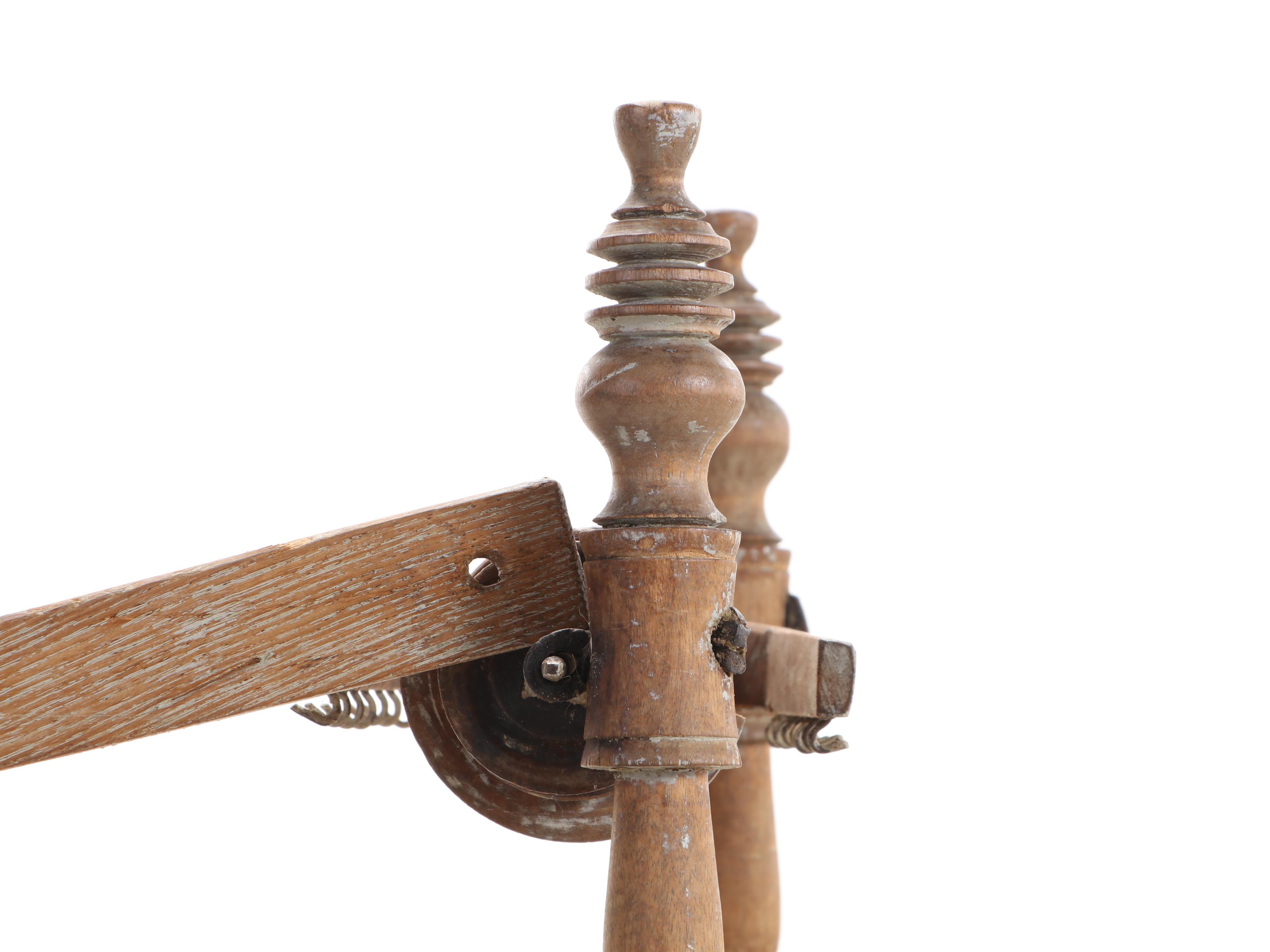 Toika Ulla Saxony Style Wooden Spinning Wheel, Early to Mid-20th Century