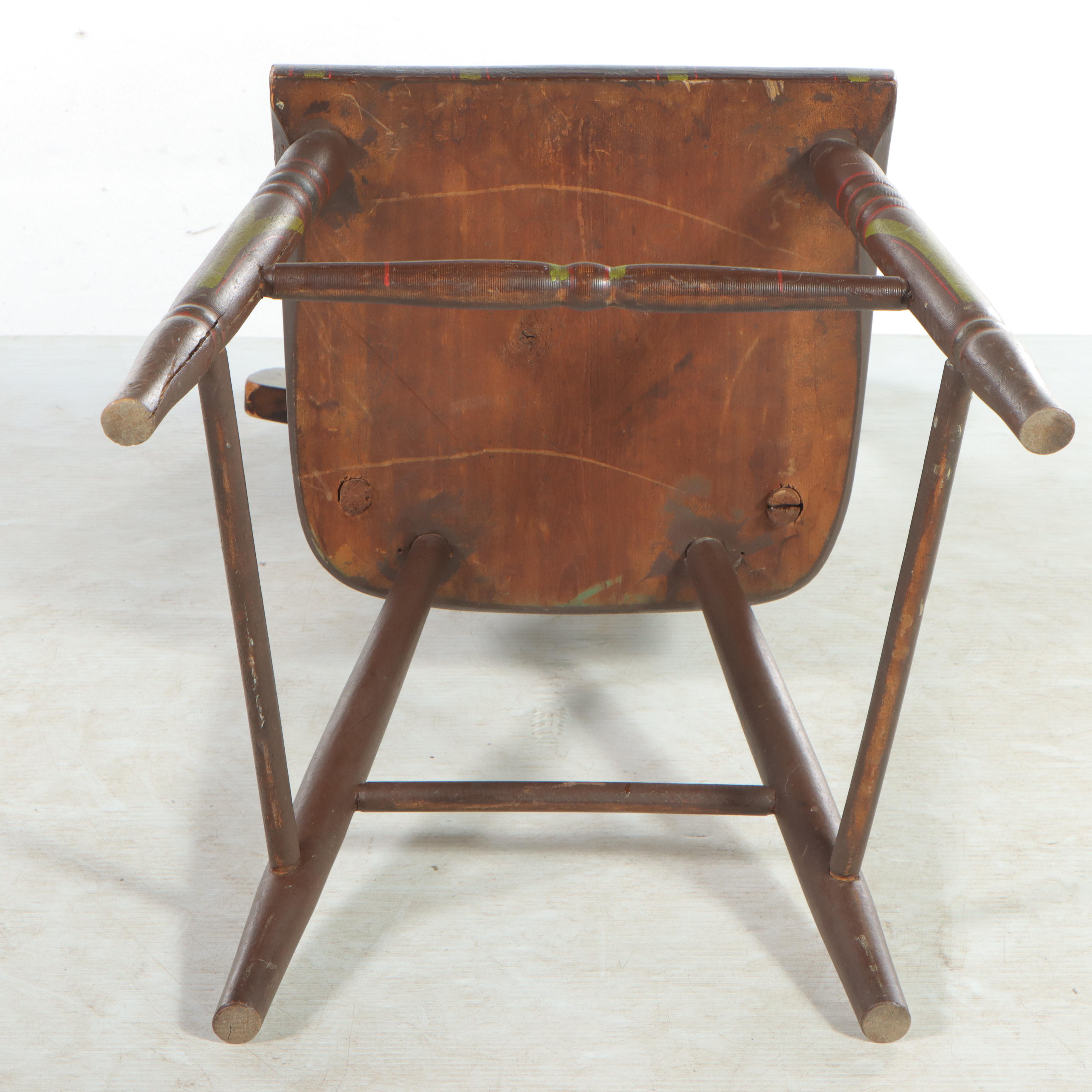 Four American Paint-Decorated "Fancy" Side Chairs, 19th Century