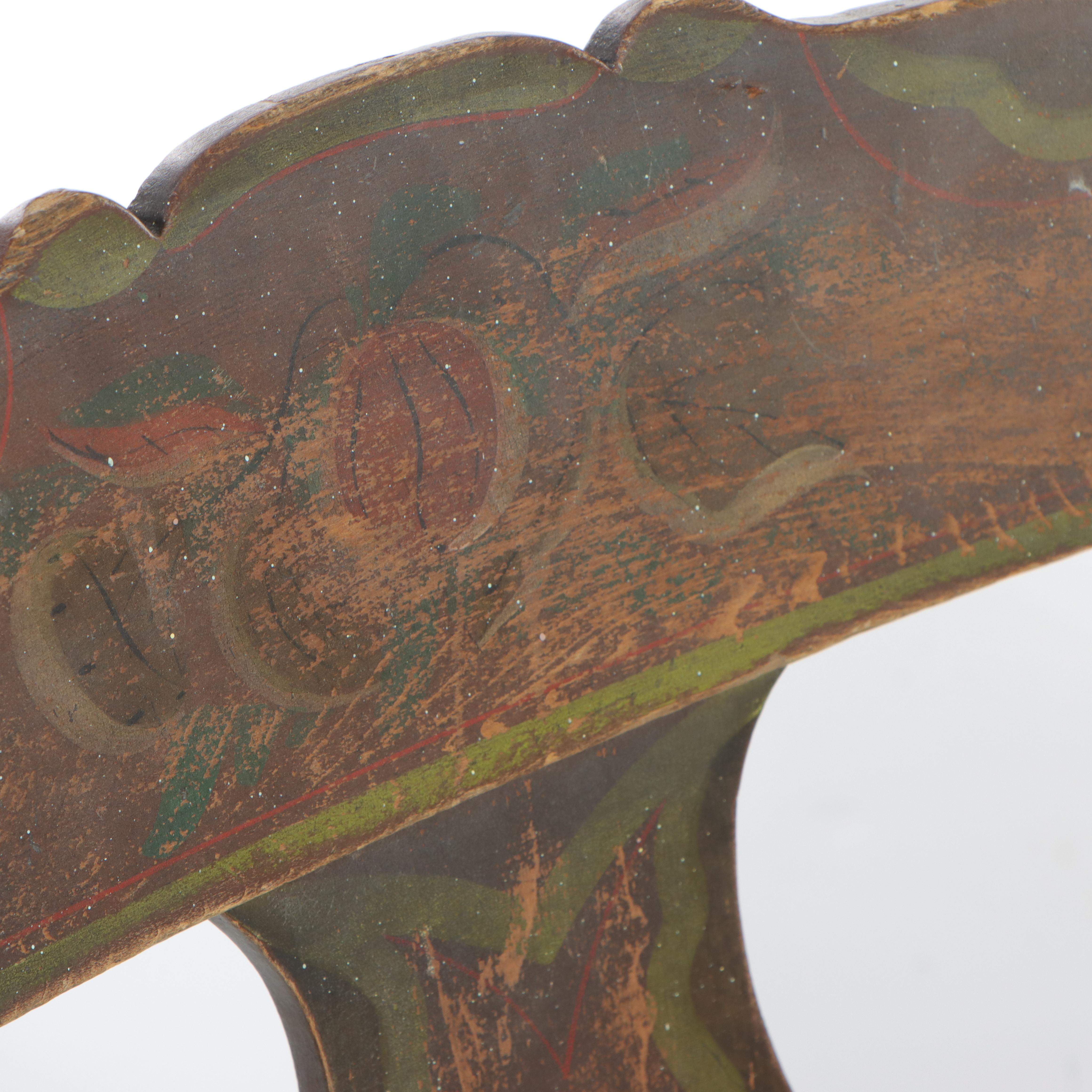 Four American Paint-Decorated "Fancy" Side Chairs, 19th Century