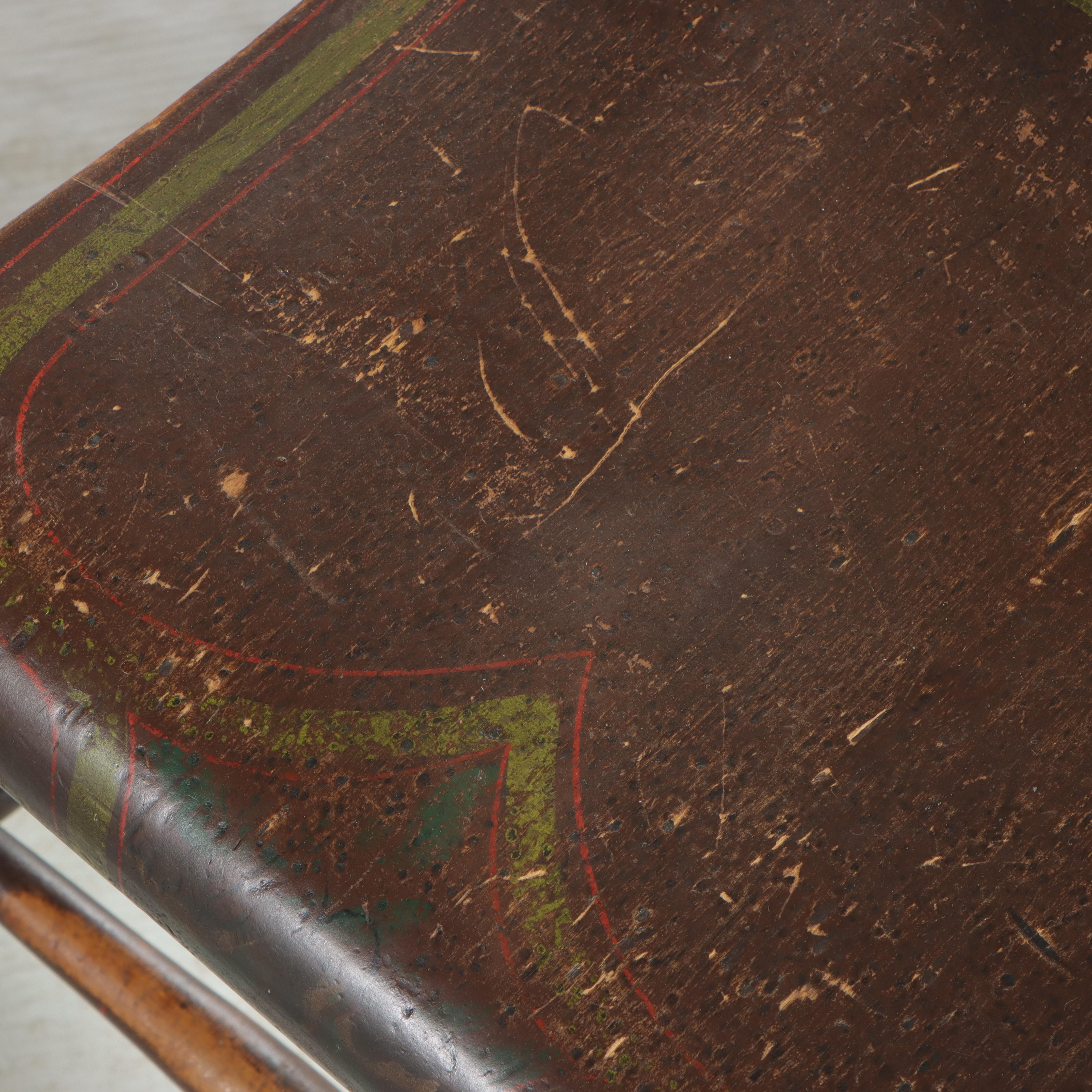 Four American Paint-Decorated "Fancy" Side Chairs, 19th Century