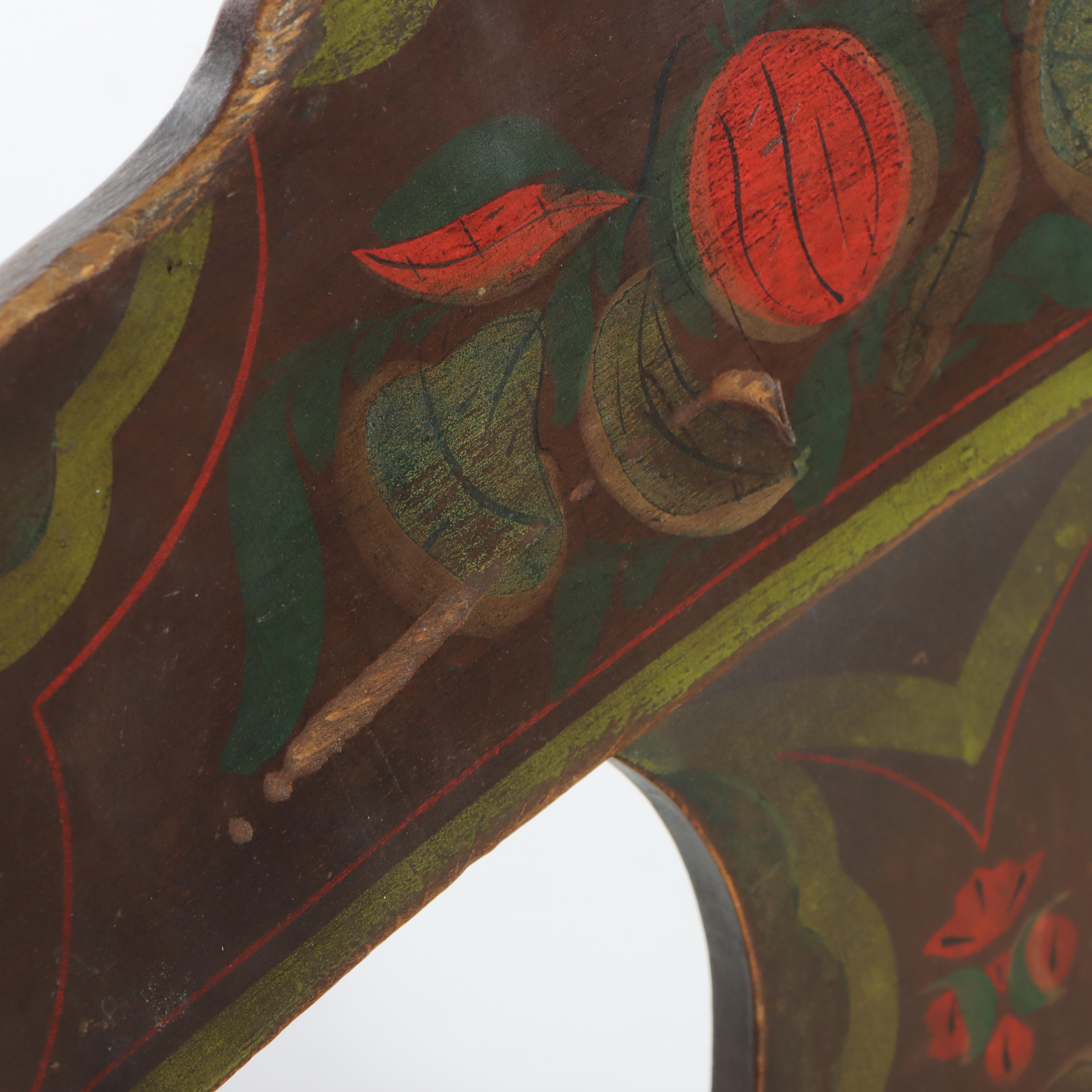 Four American Paint-Decorated "Fancy" Side Chairs, 19th Century