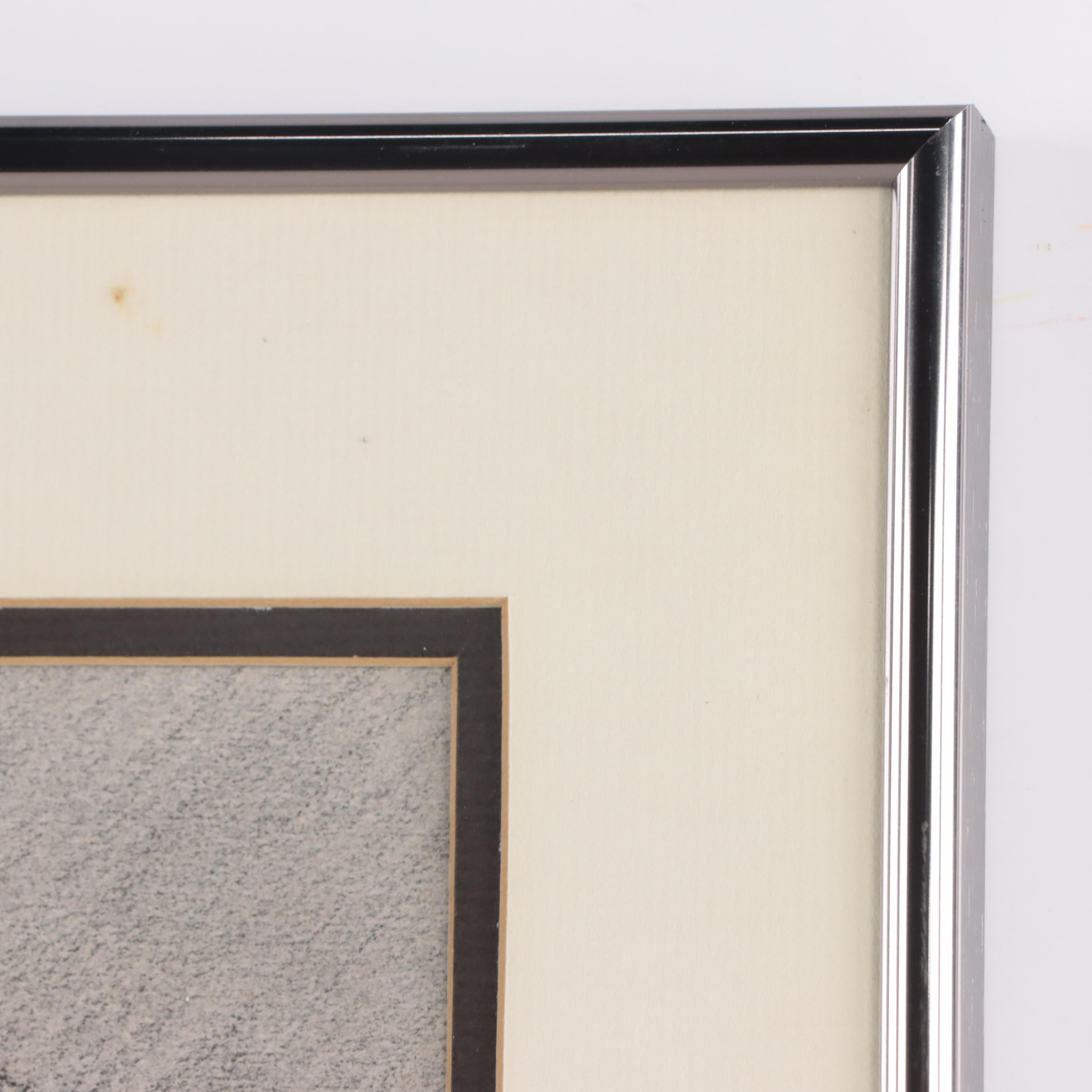 Barbara Schnell Pastel Portrait of Sarge, 1988