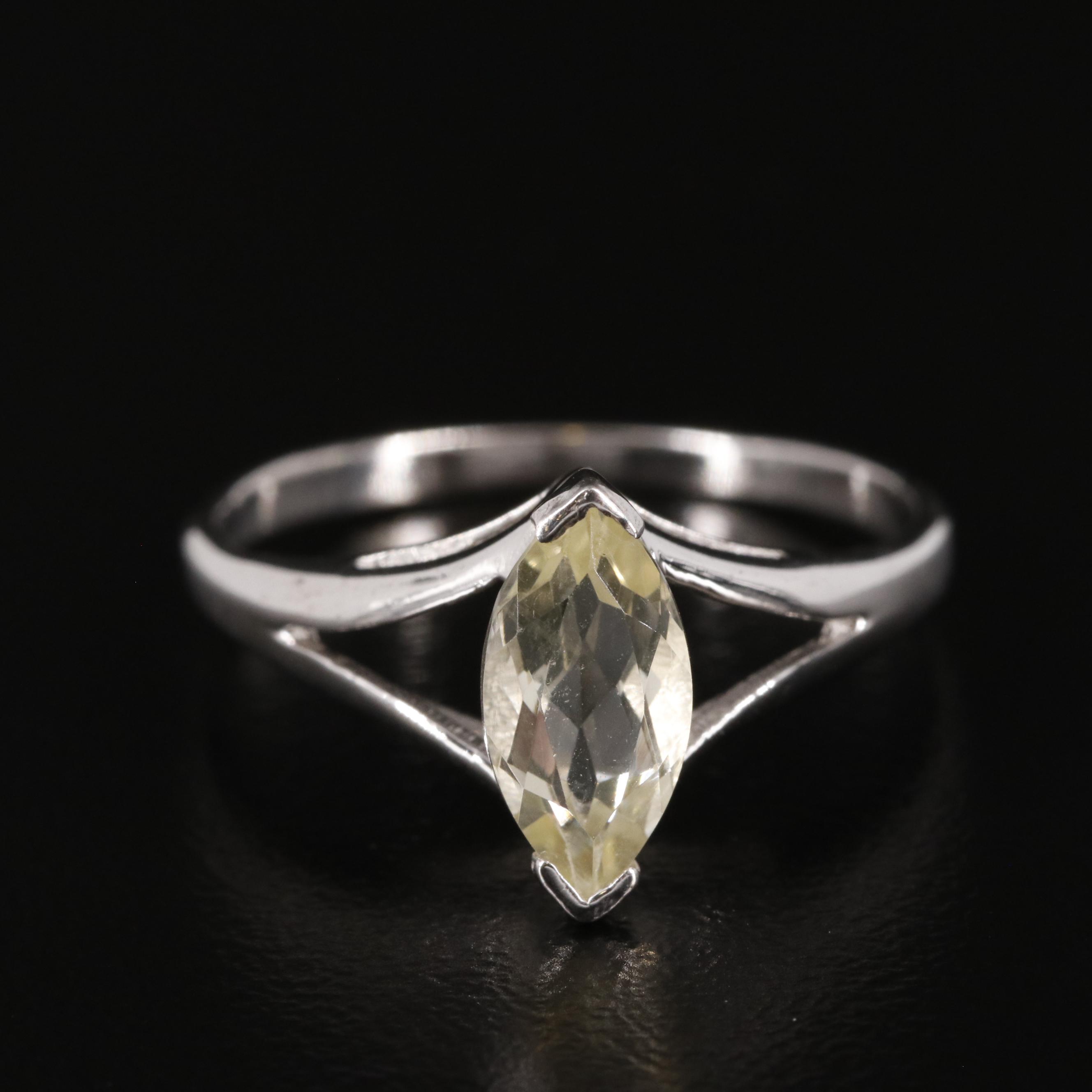 Sterling Citrine Ring