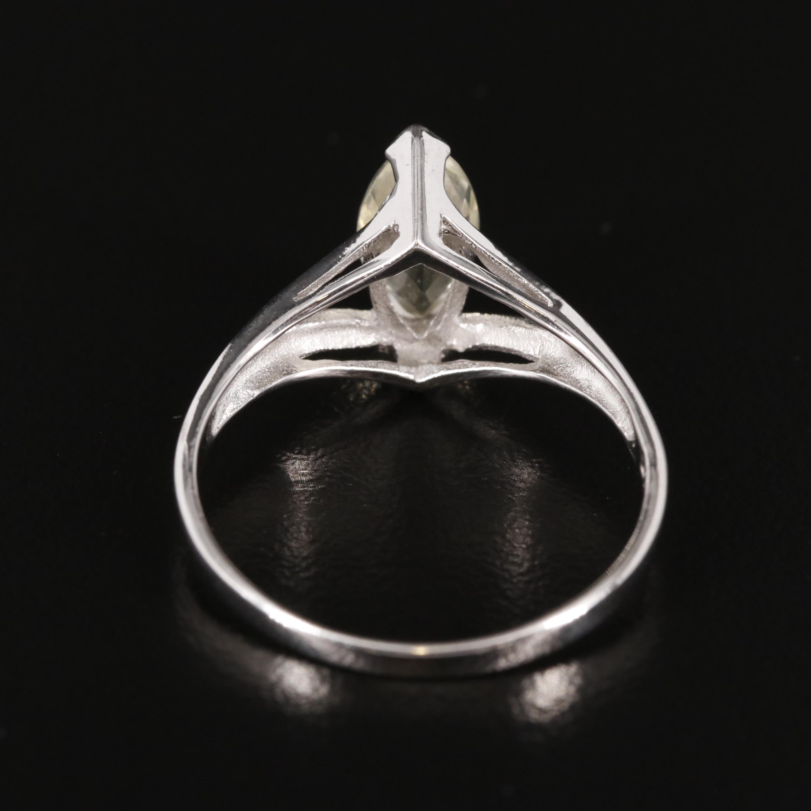 Sterling Citrine Ring