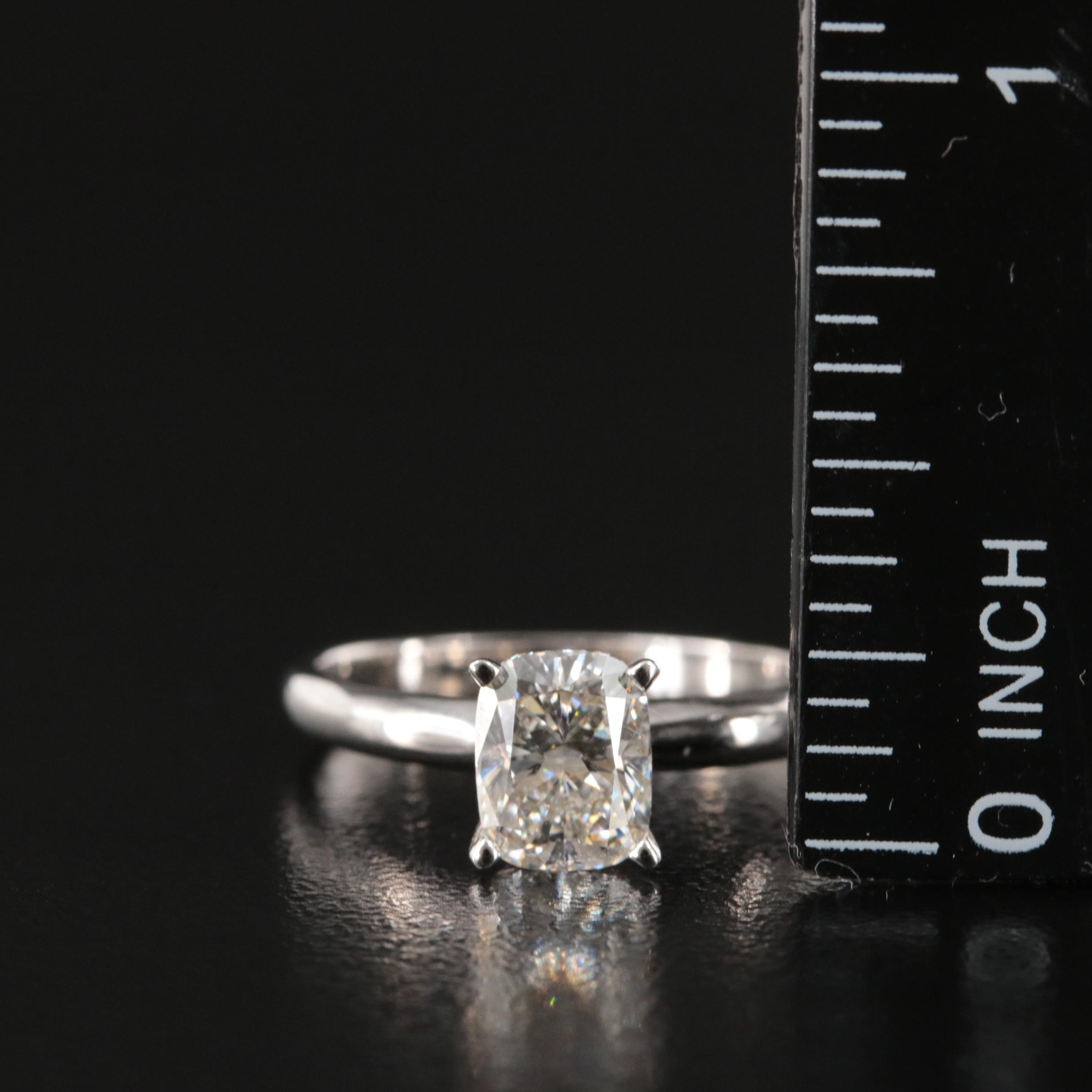 14K 1.45 CT Lab Grown Diamond Solitaire Ring