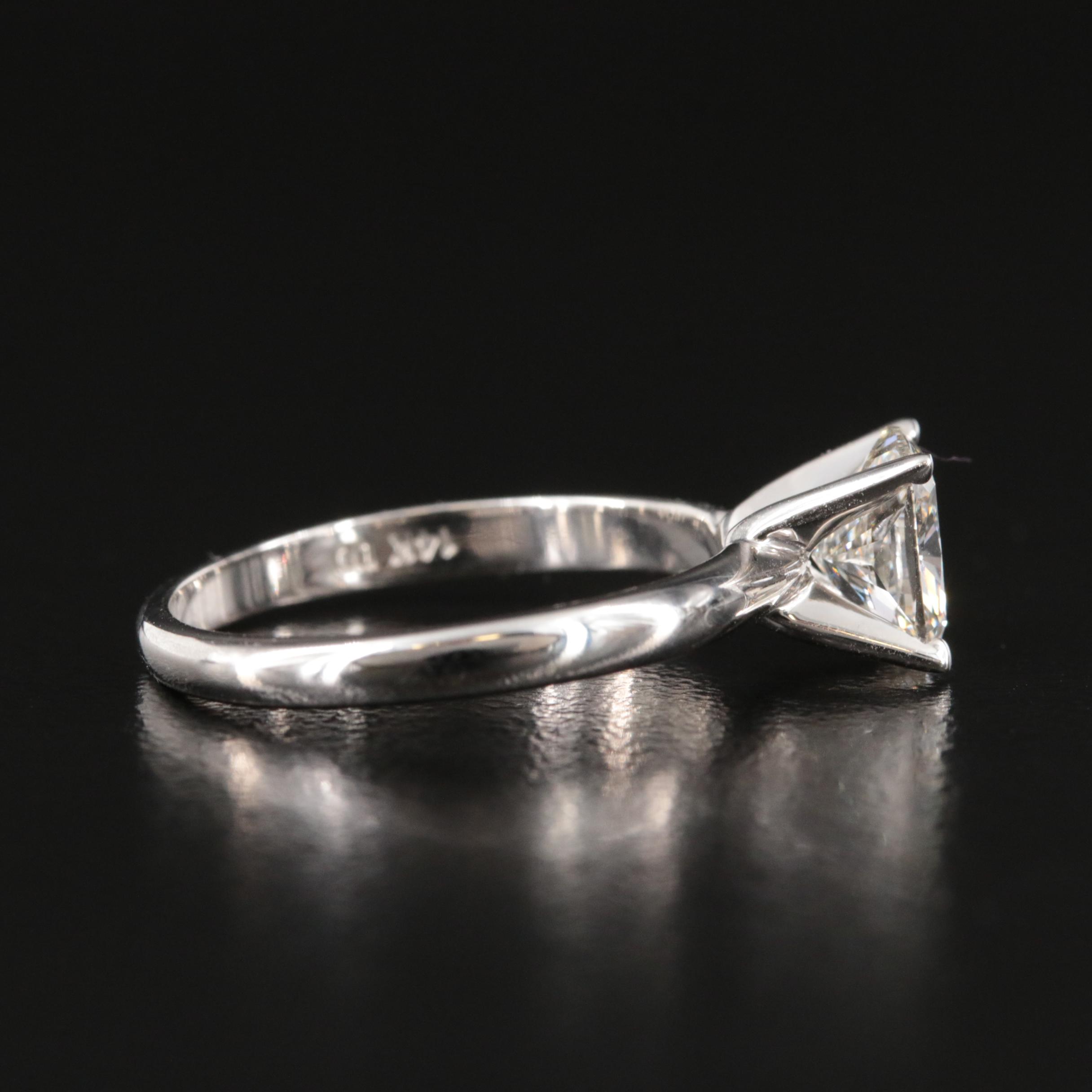 14K 1.45 CT Lab Grown Diamond Solitaire Ring