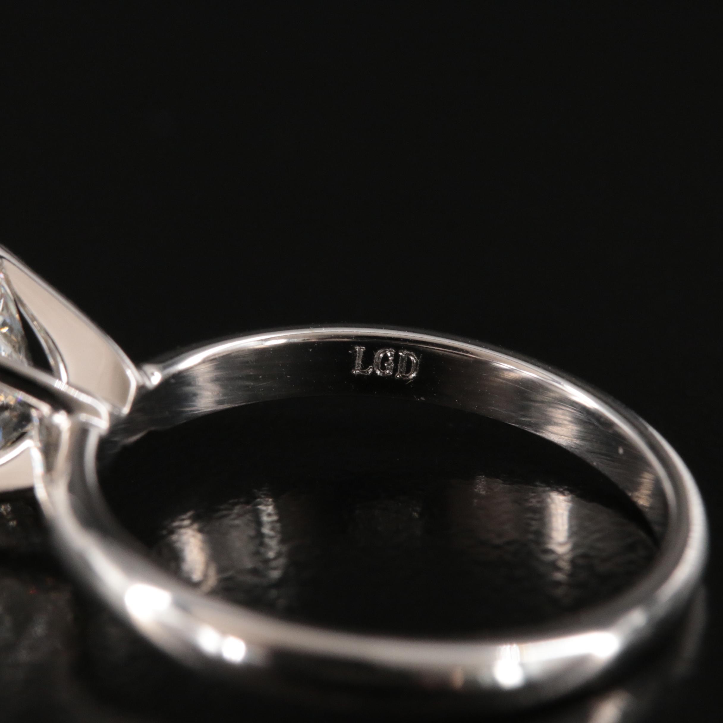 14K 1.45 CT Lab Grown Diamond Solitaire Ring