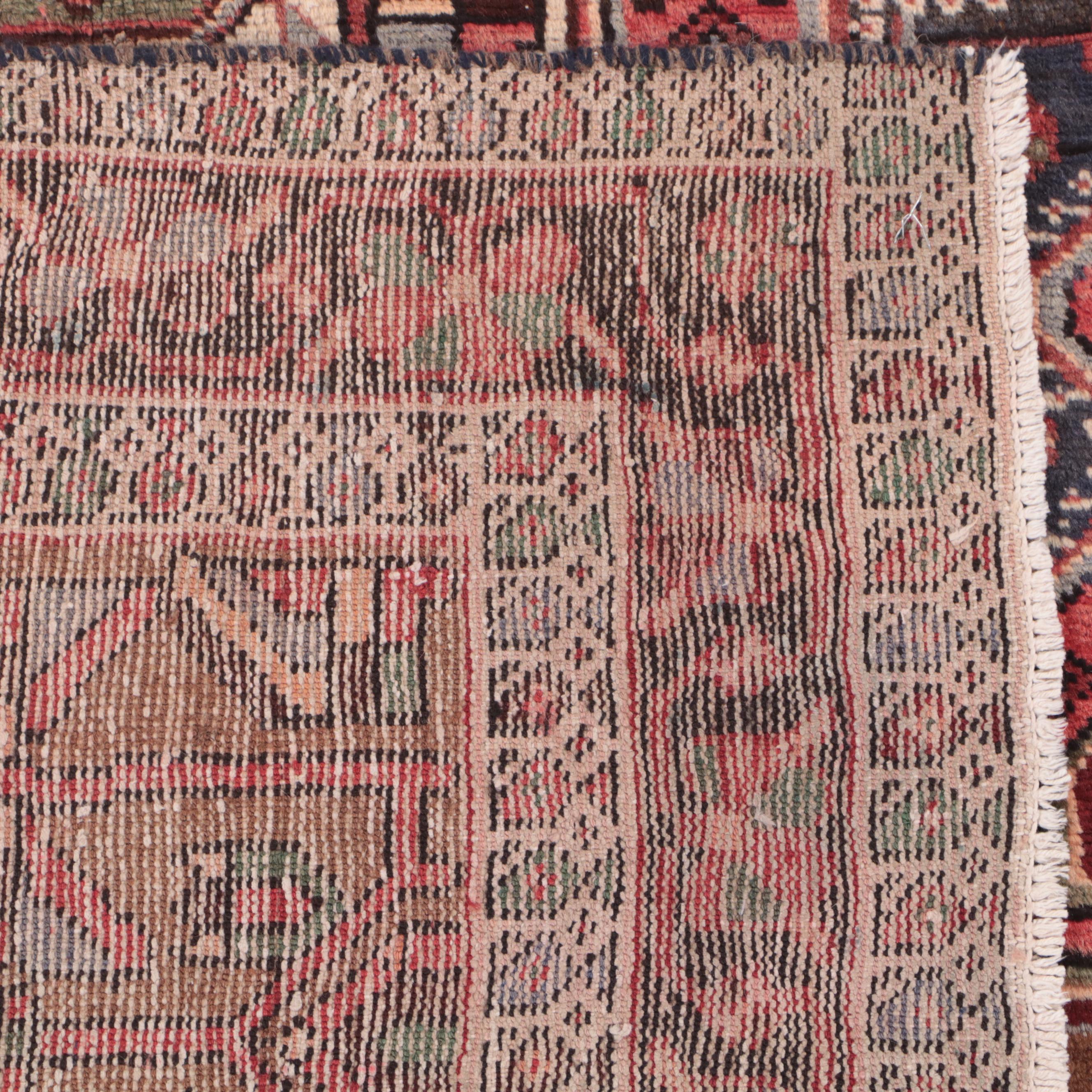 4'5 x 7'8 Hand-Knotted Persian Hamadan Area Rug