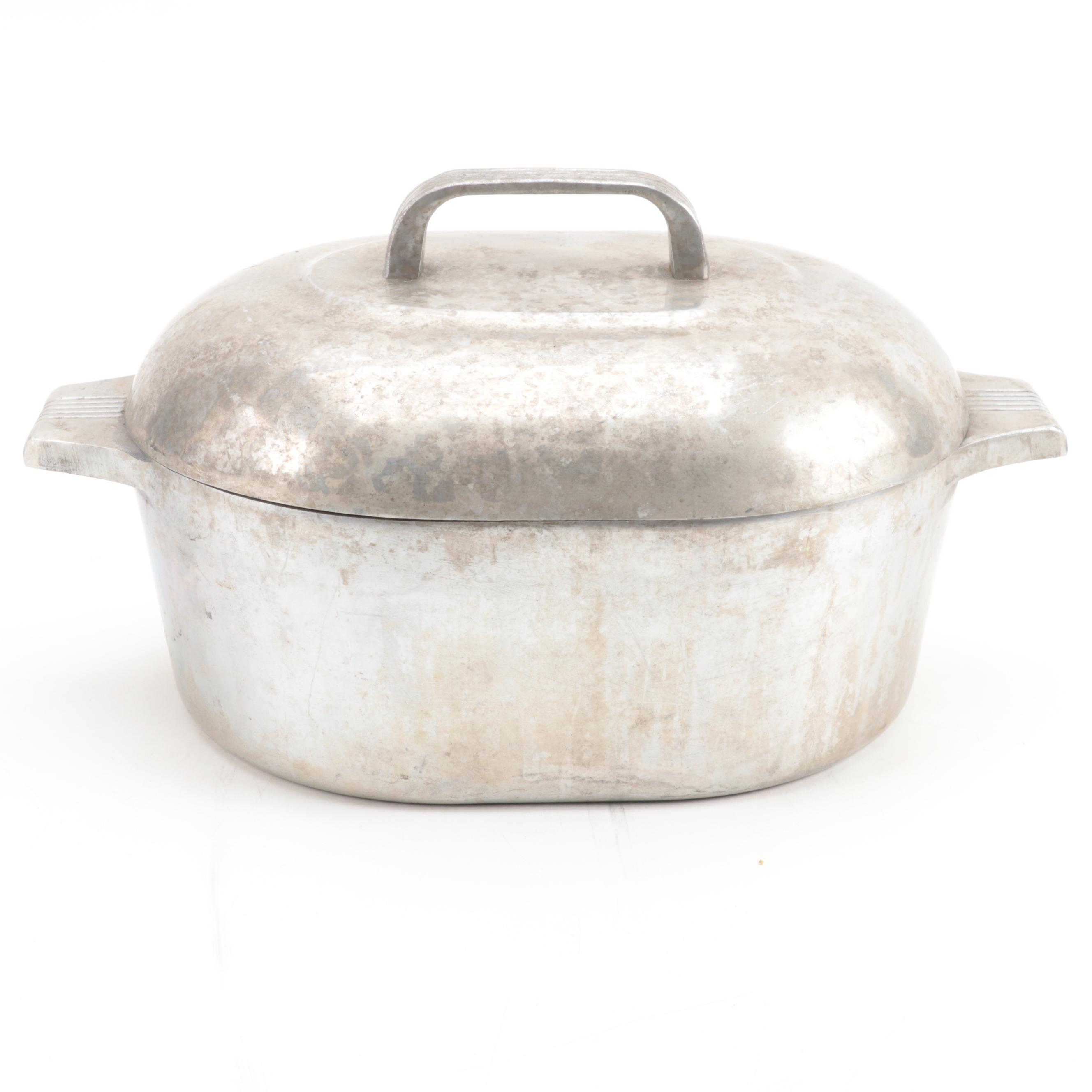 Griswold and Wagner Iron Skillets with Magnalite Aluminum Roasting Pots