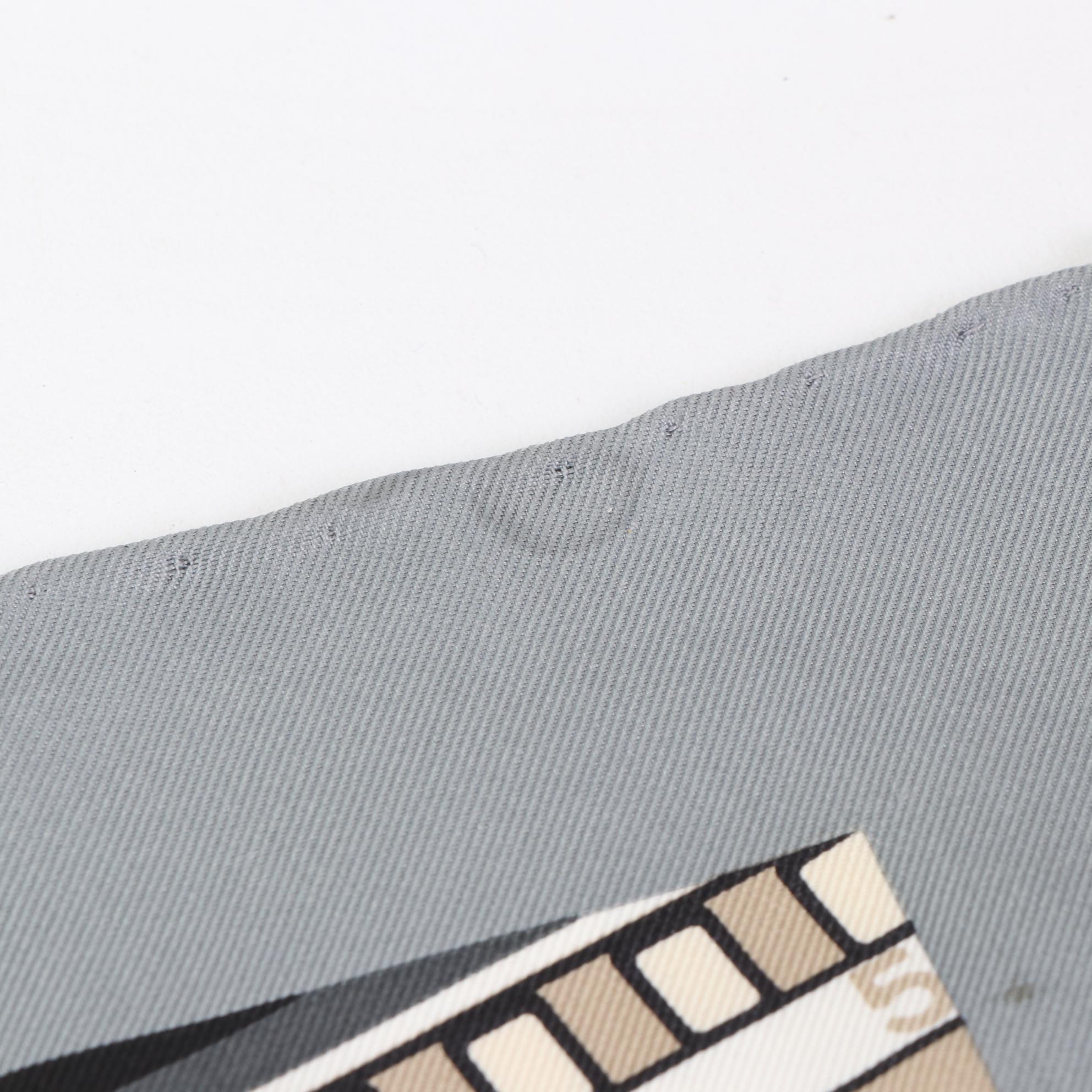 Chanel CC Train Print Silk Scarf