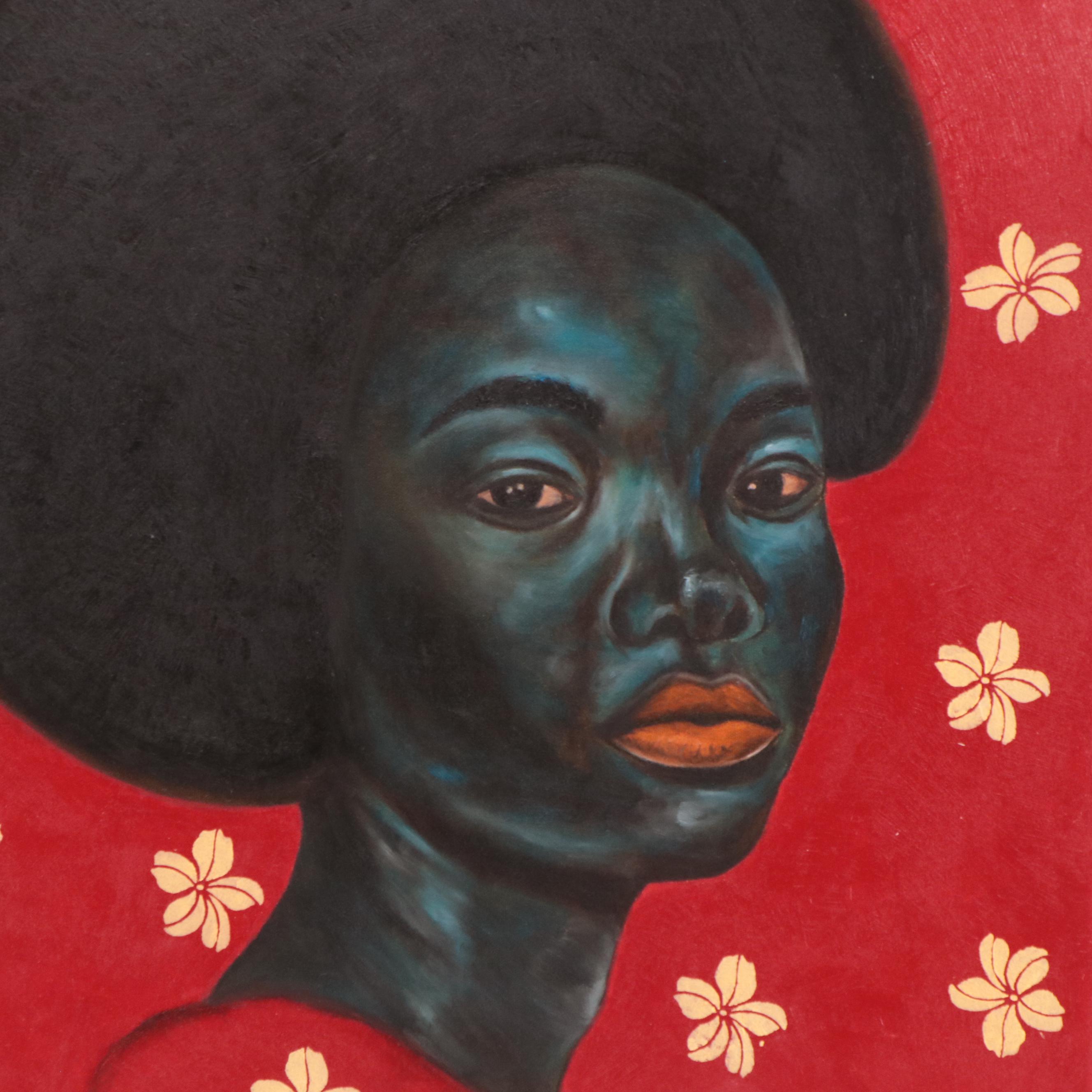 Oluwakemi Omowaire Oil Painting "When You Left," 2023