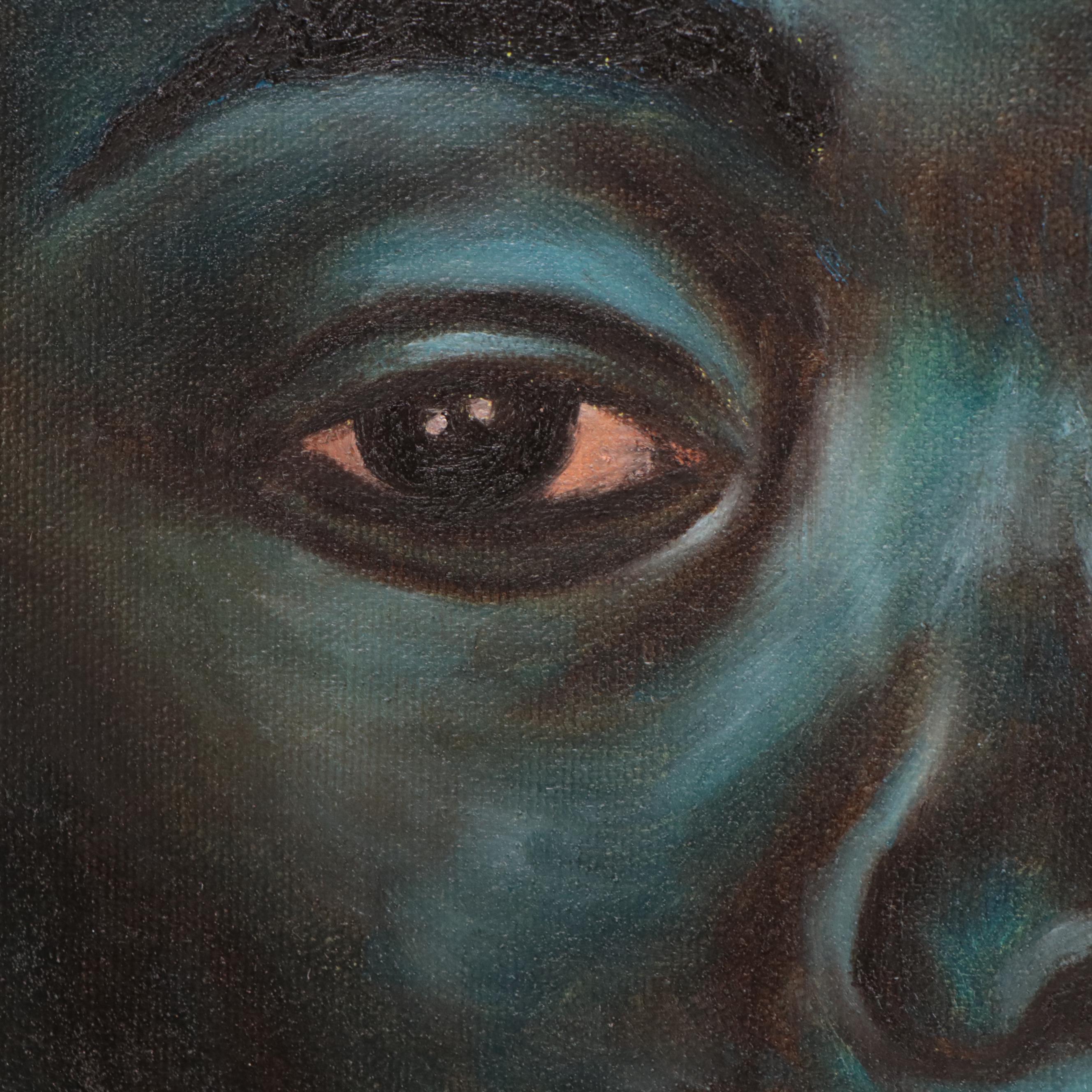 Oluwakemi Omowaire Oil Painting "When You Left," 2023