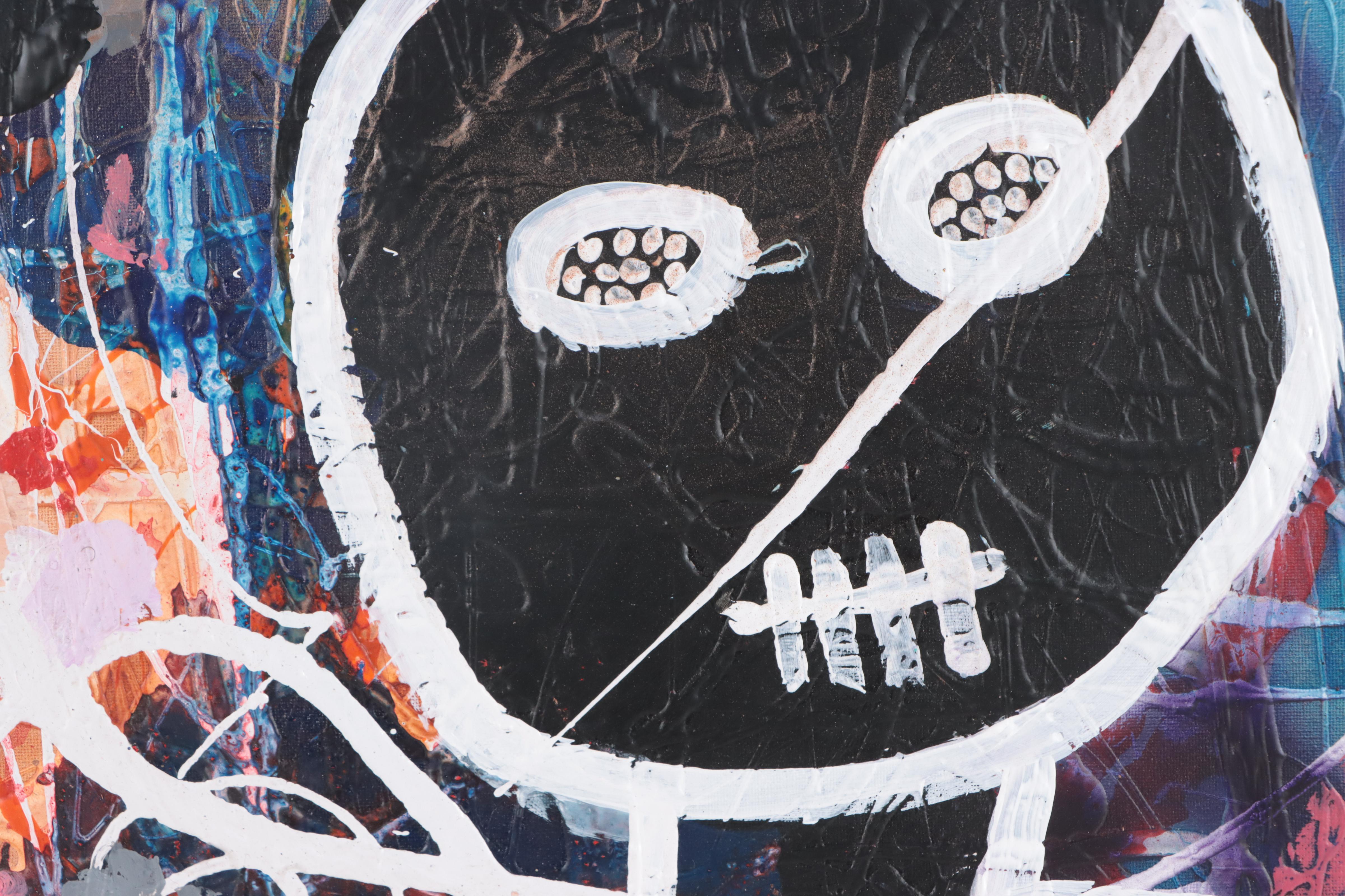 Abiola Idowu Mixed Media Painting, 2023