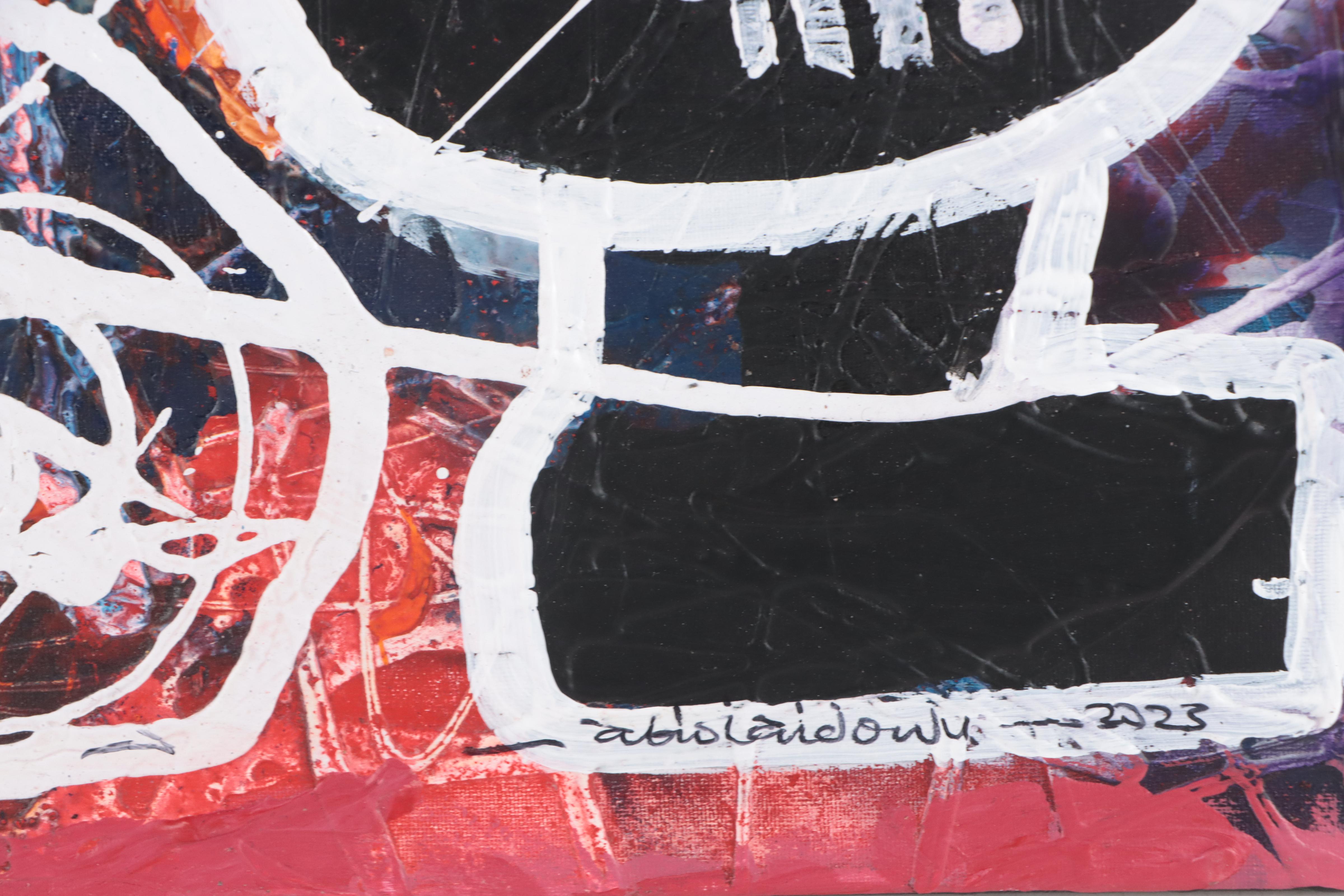 Abiola Idowu Mixed Media Painting, 2023