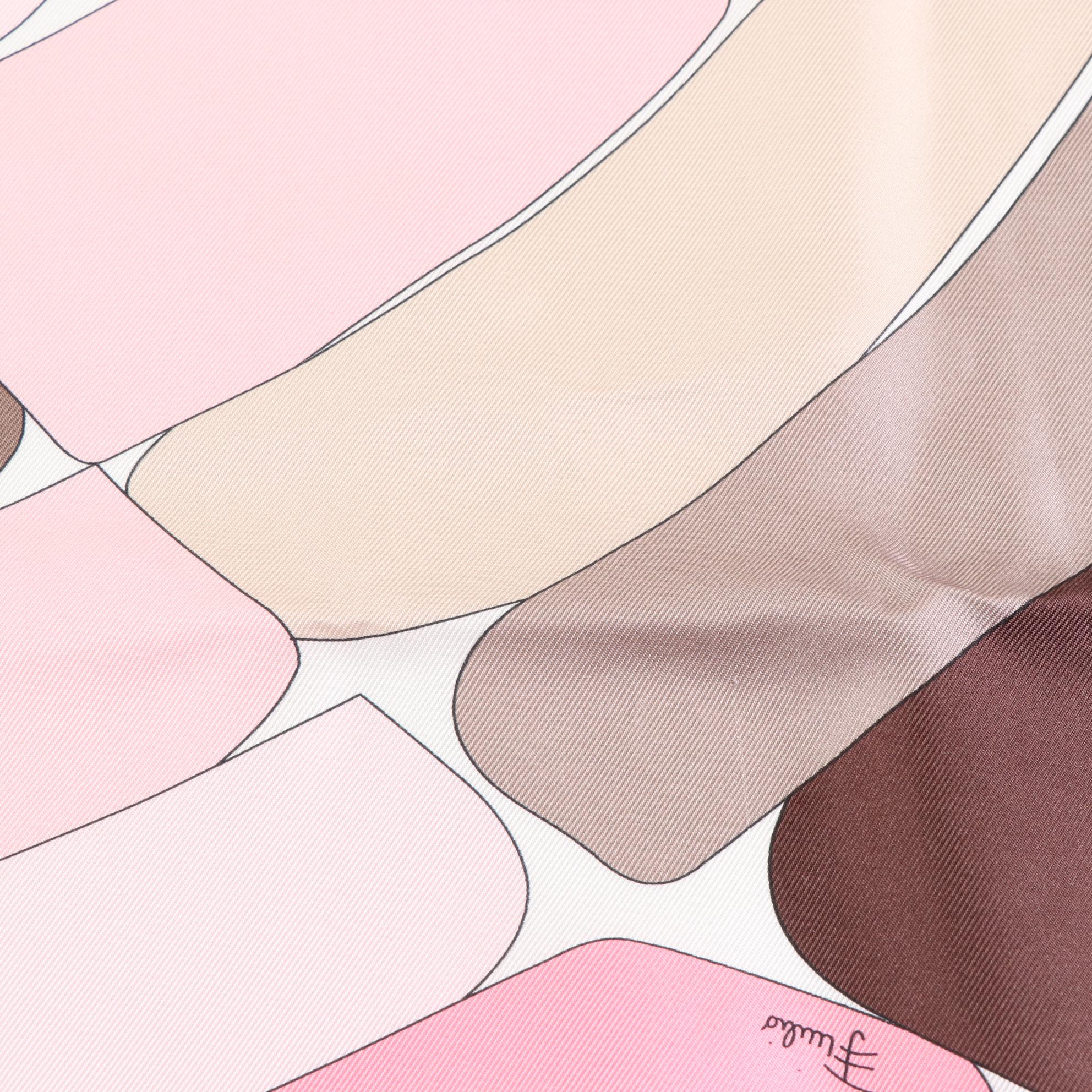 Emilio Pucci Firenze Silk Twill Multicolor Scarf