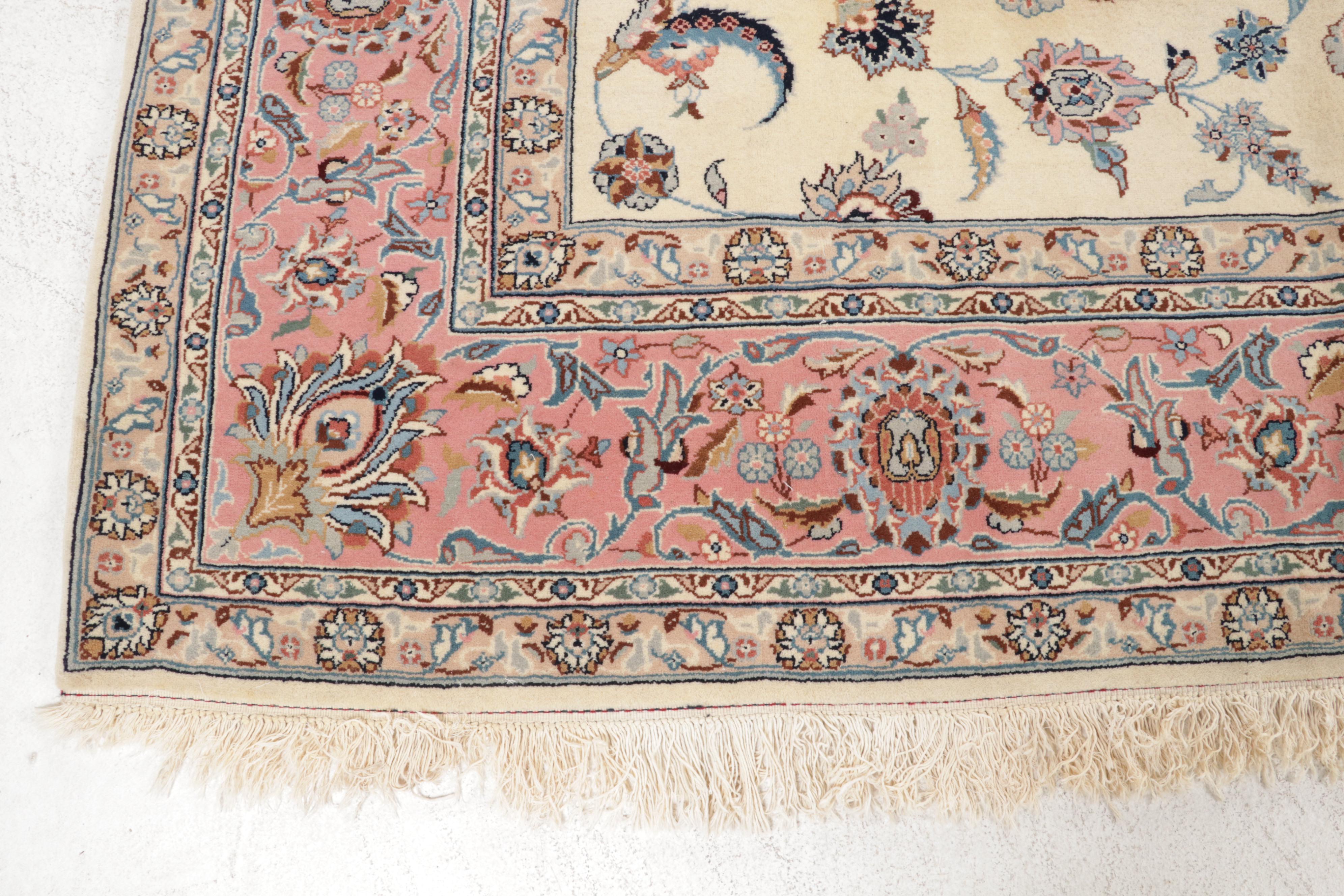 8'11 x 12'6 Hand-Knotted Romani-Persian Tabriz Room Sized Rug