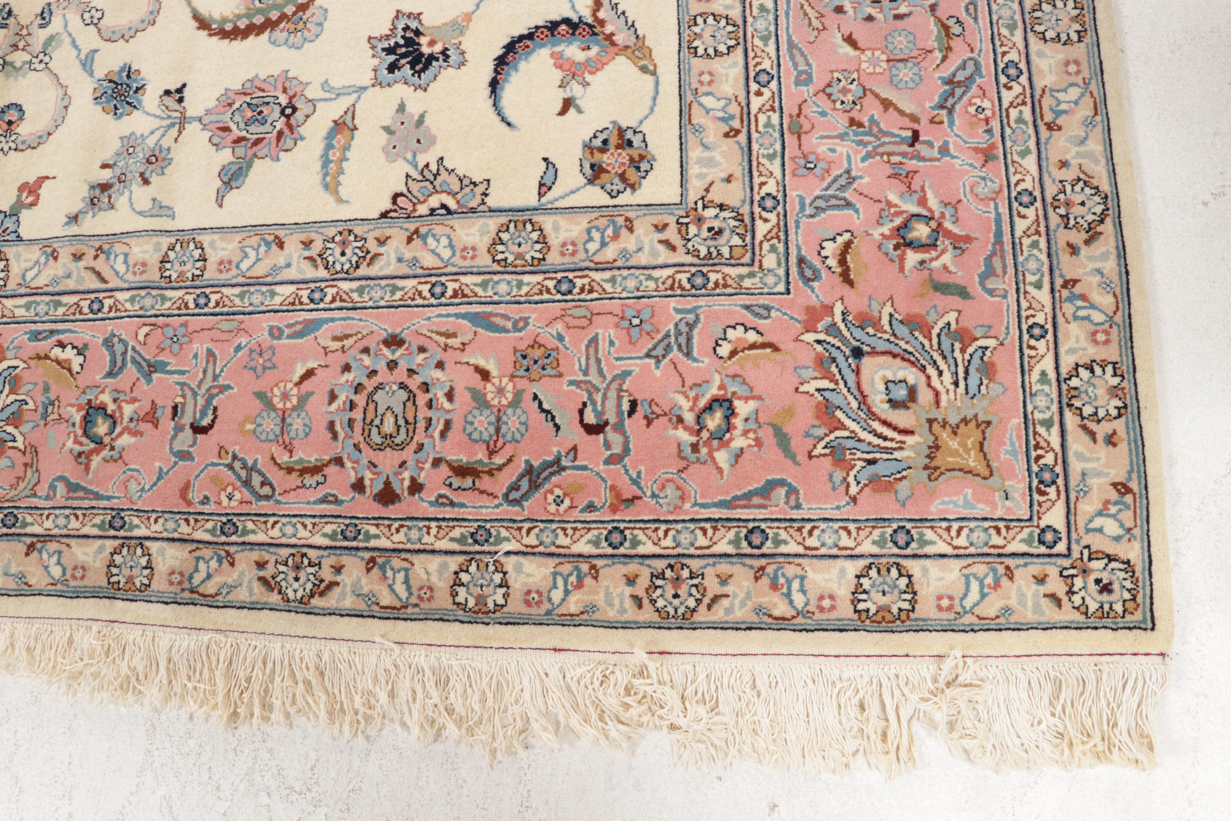 8'11 x 12'6 Hand-Knotted Romani-Persian Tabriz Room Sized Rug