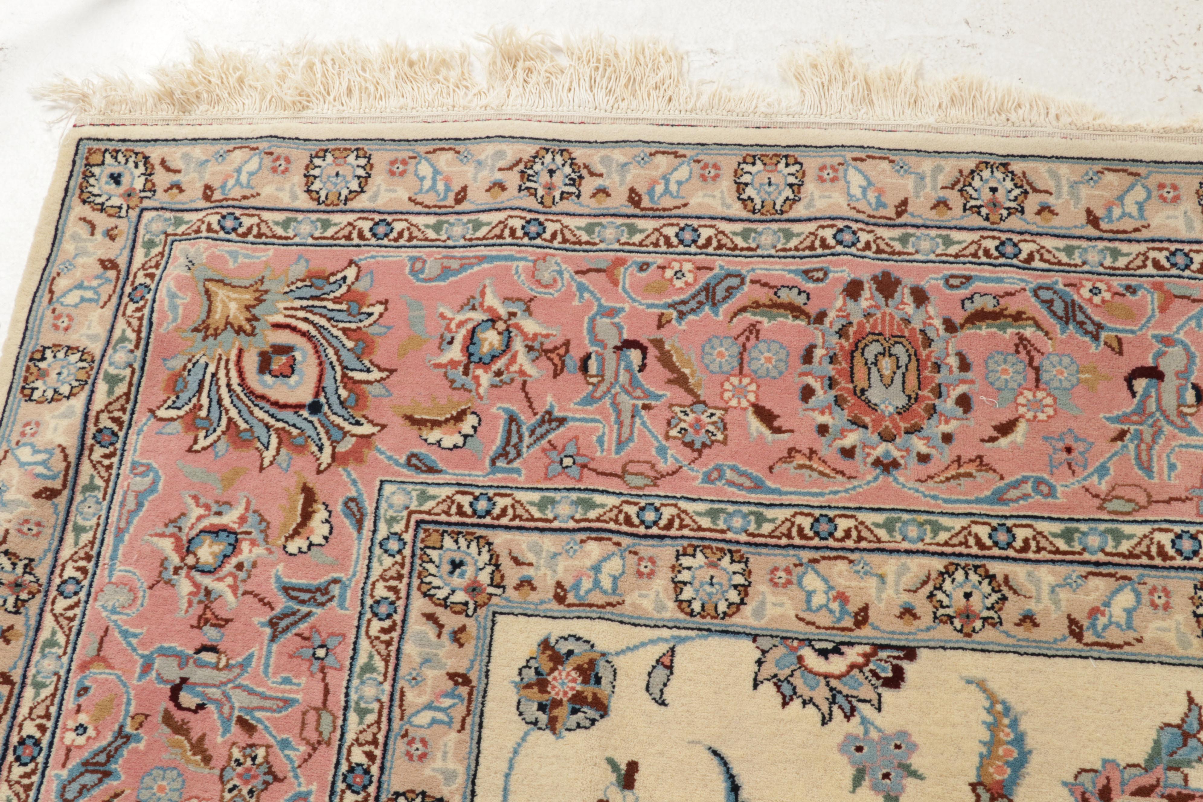 8'11 x 12'6 Hand-Knotted Romani-Persian Tabriz Room Sized Rug