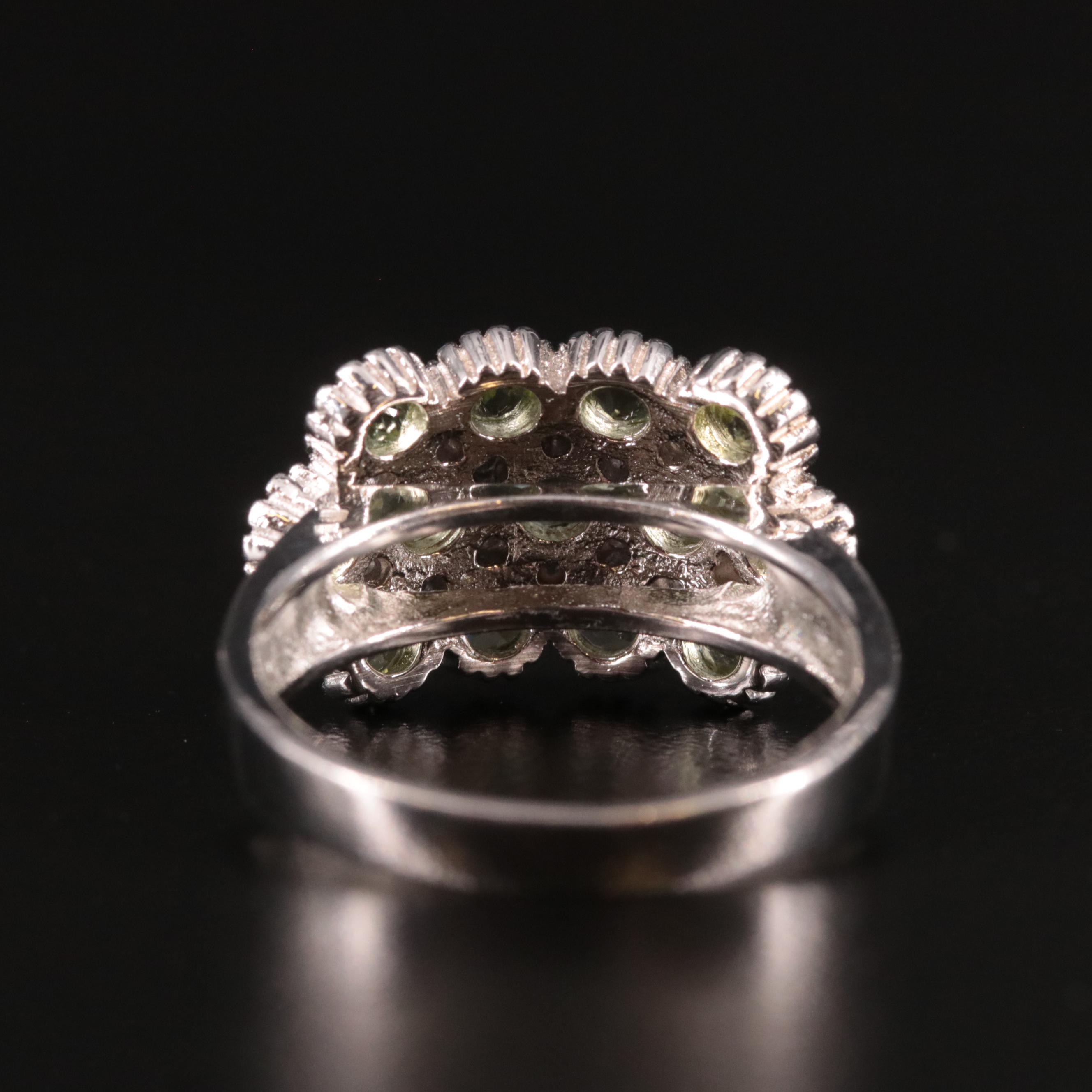 Sterling Peridot Miracle Setting Ring