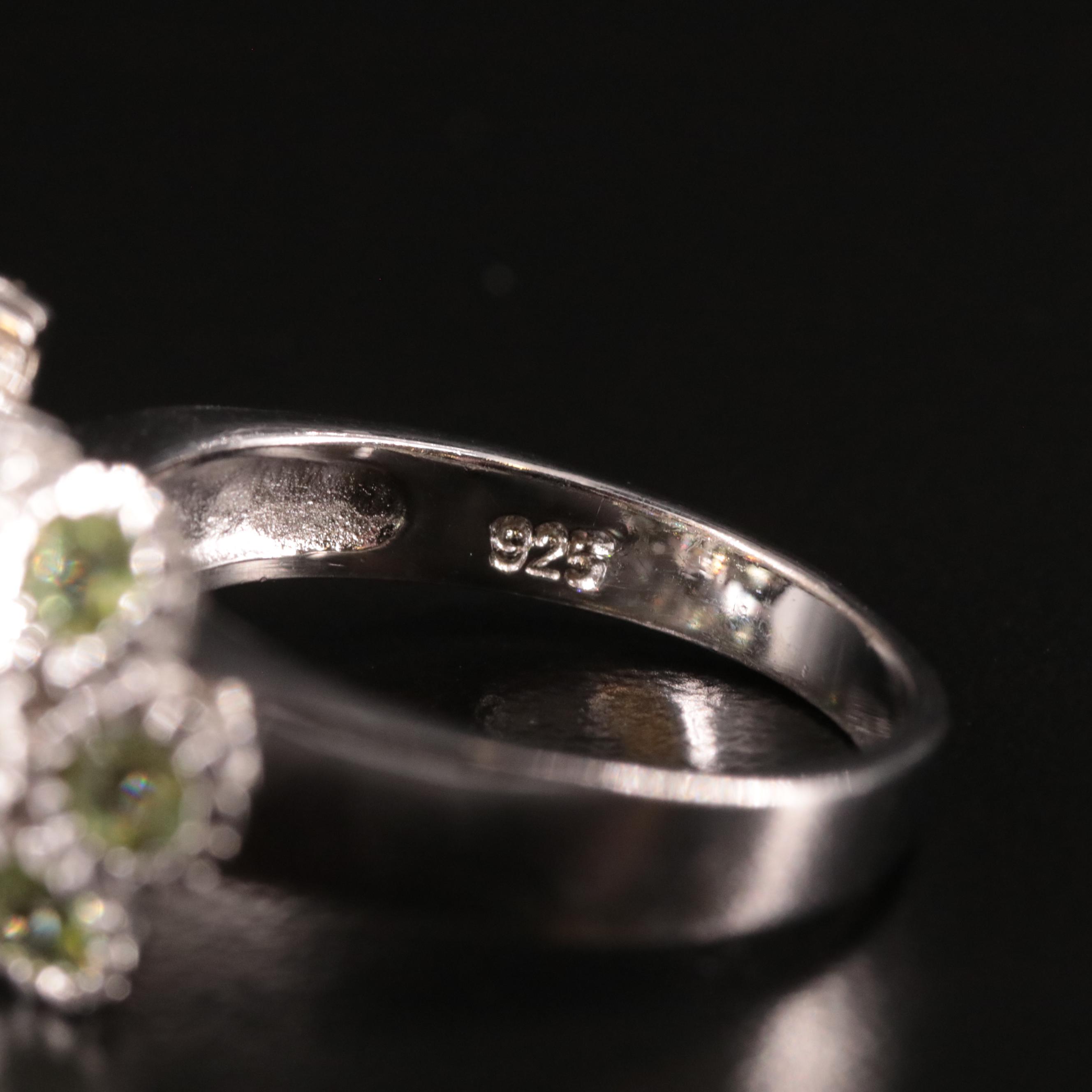 Sterling Peridot Miracle Setting Ring