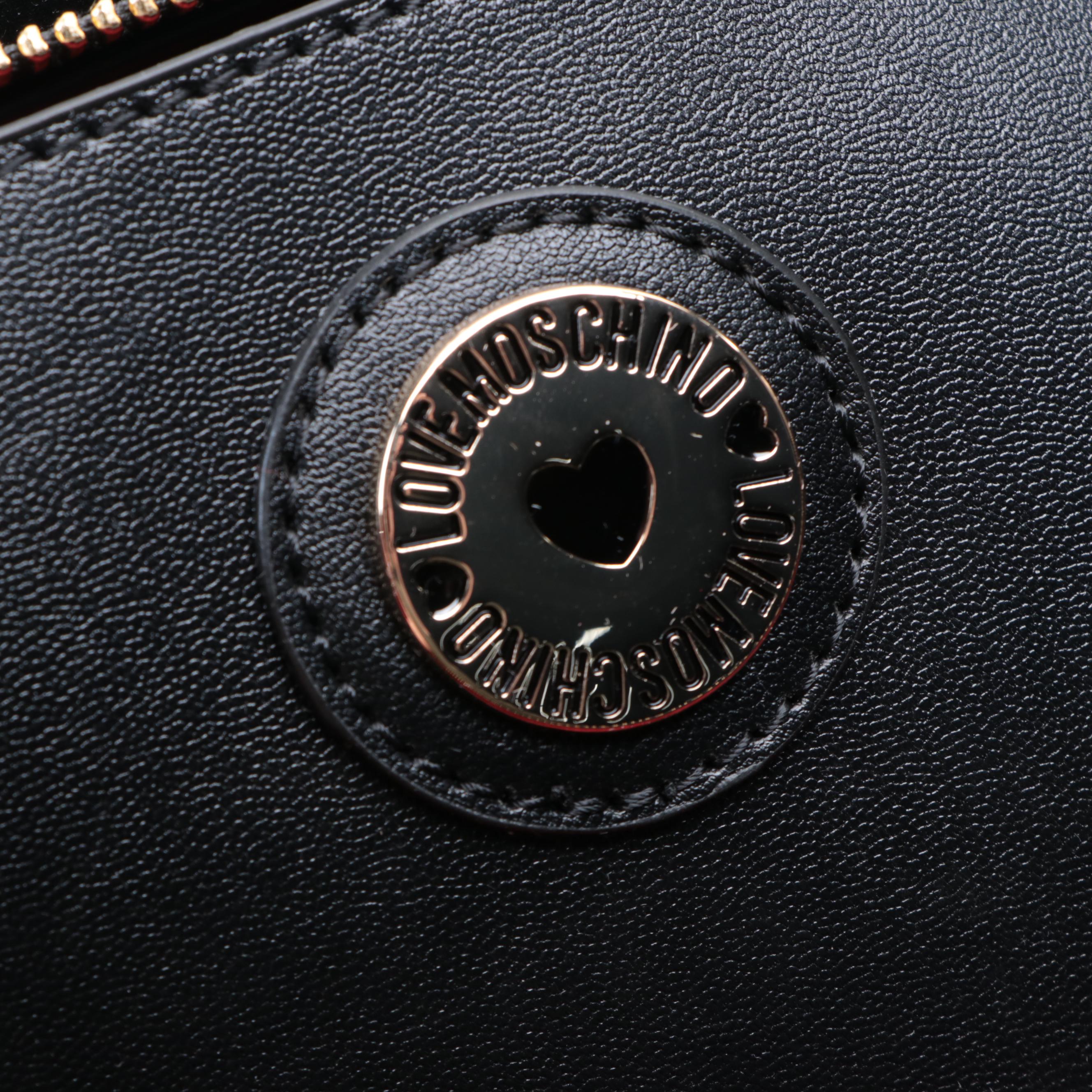 Love Moschino Logo Tote in Leather