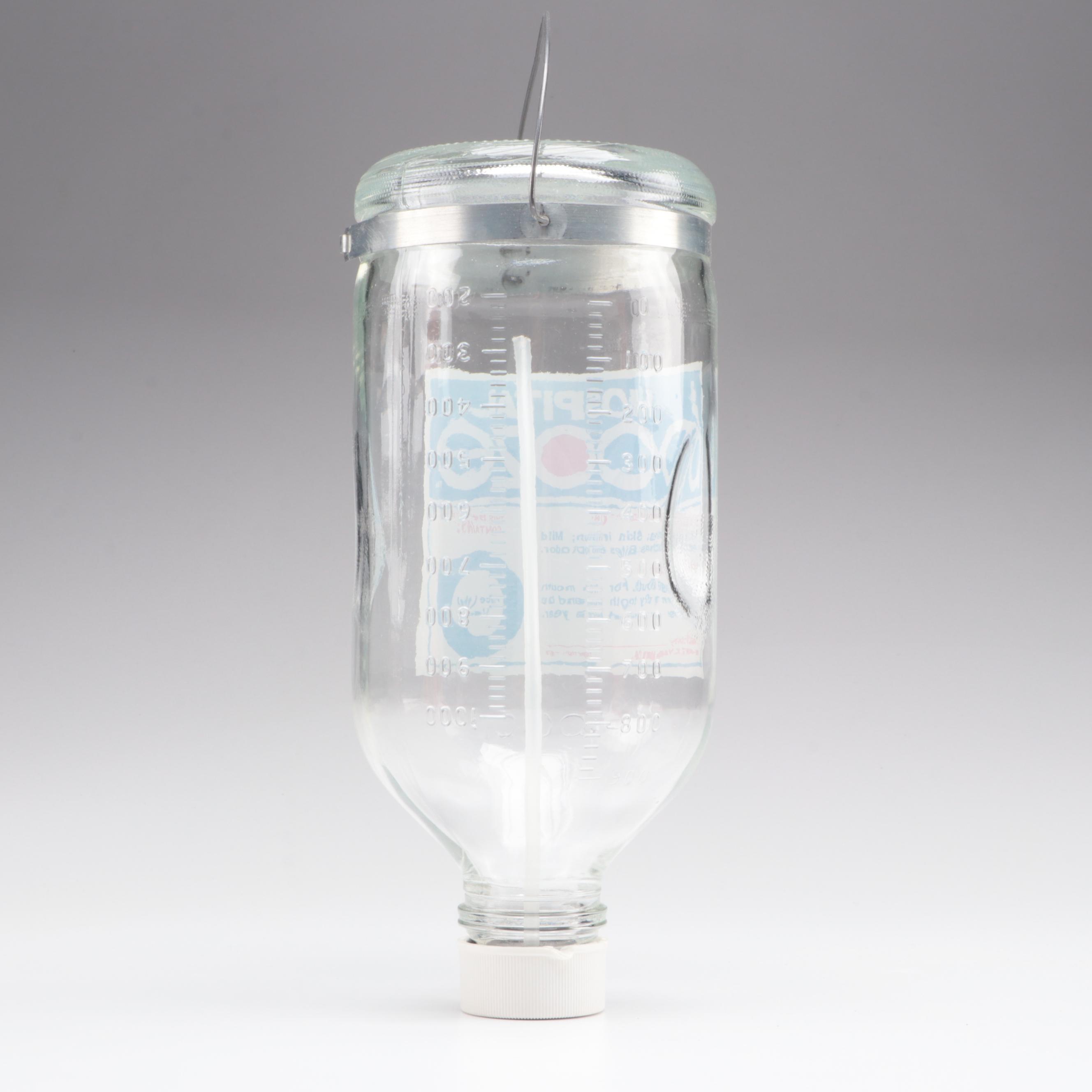 Neo-Art Inc. Hospital Booze Personalized Glass Liquor Decanter, 1970s