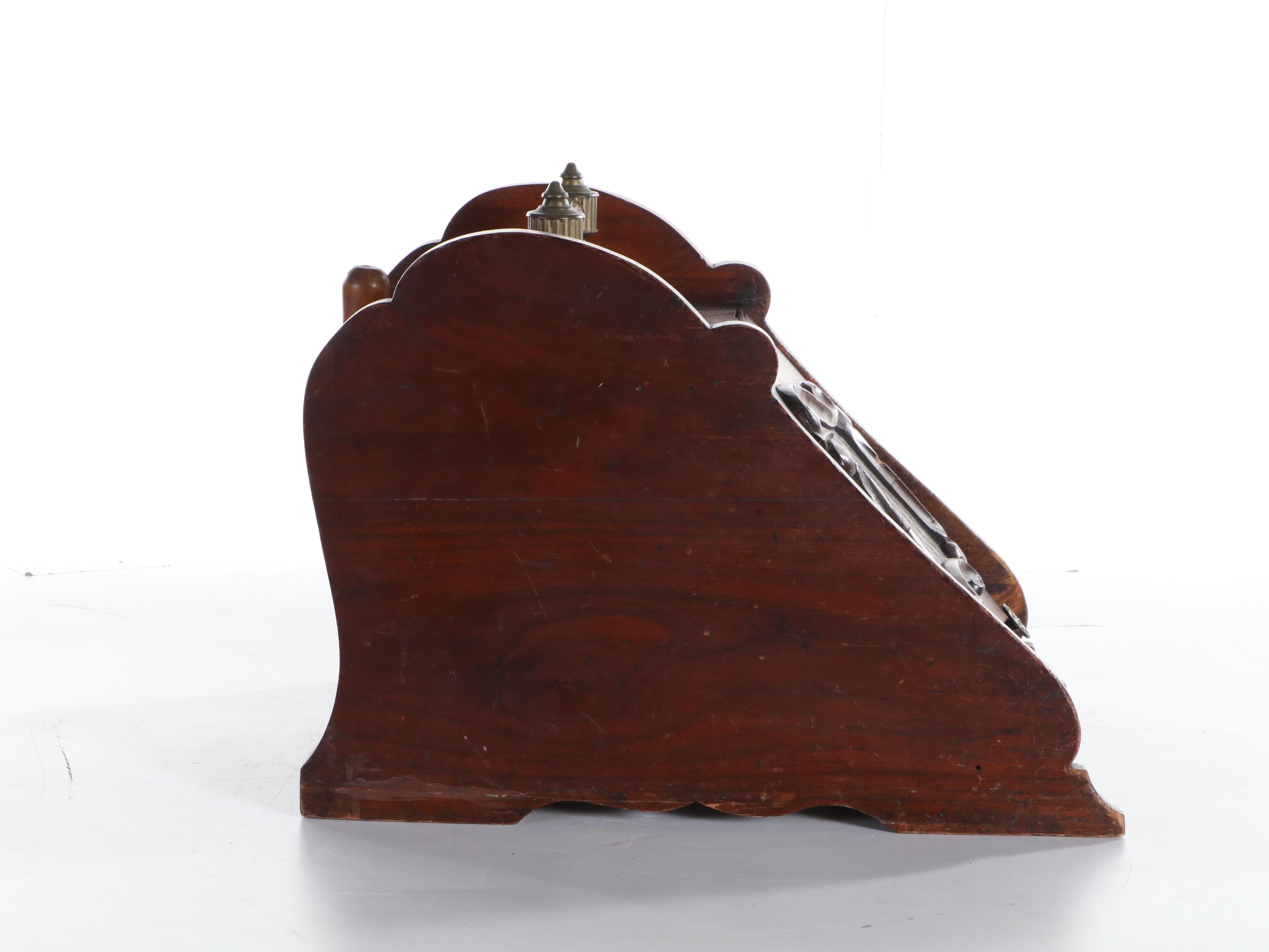 Victorian Wooden Coal Scuttle with Scoop, Early 20th Century