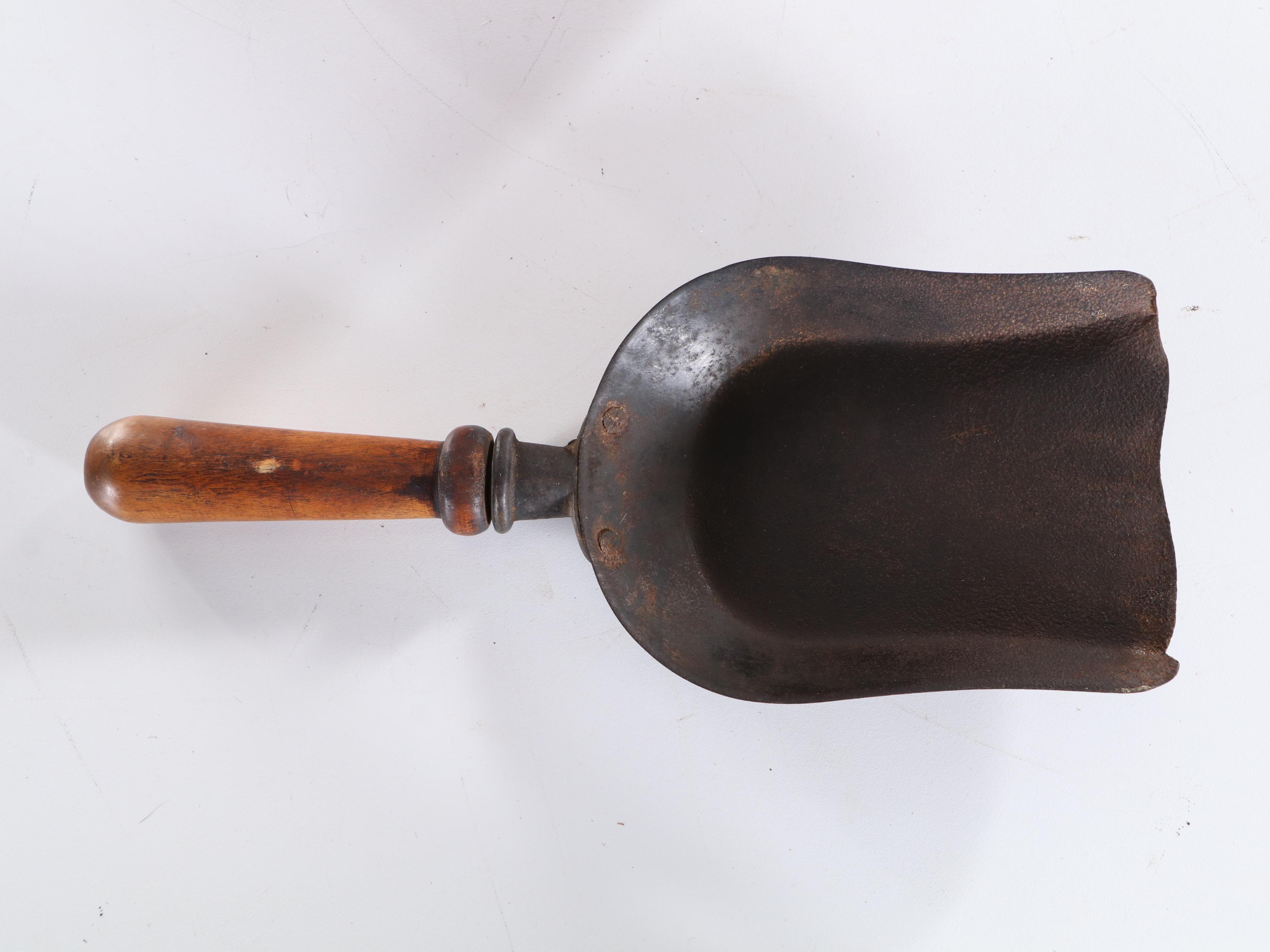 Victorian Wooden Coal Scuttle with Scoop, Early 20th Century