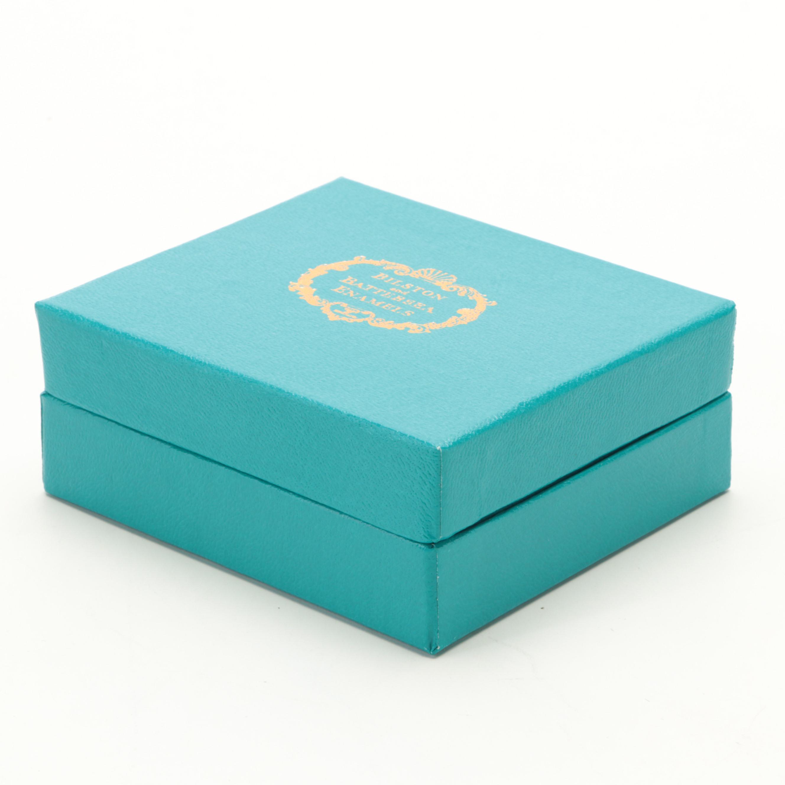 Halcyon Days Limited Edition "The Victoria & Albert Museum" Enameled Trinket Box