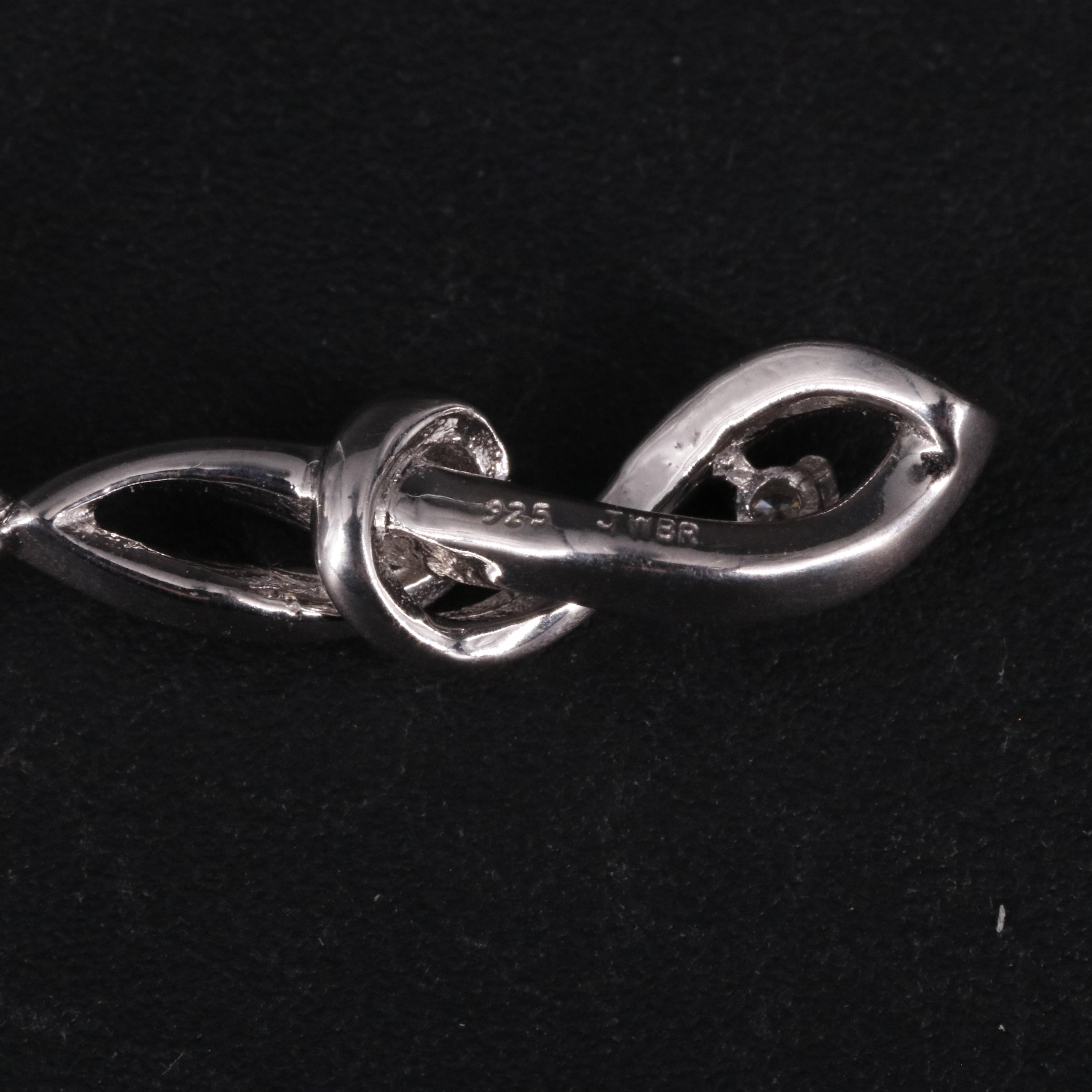 Sterling 0.06 CTW Diamond Dangle Earrings