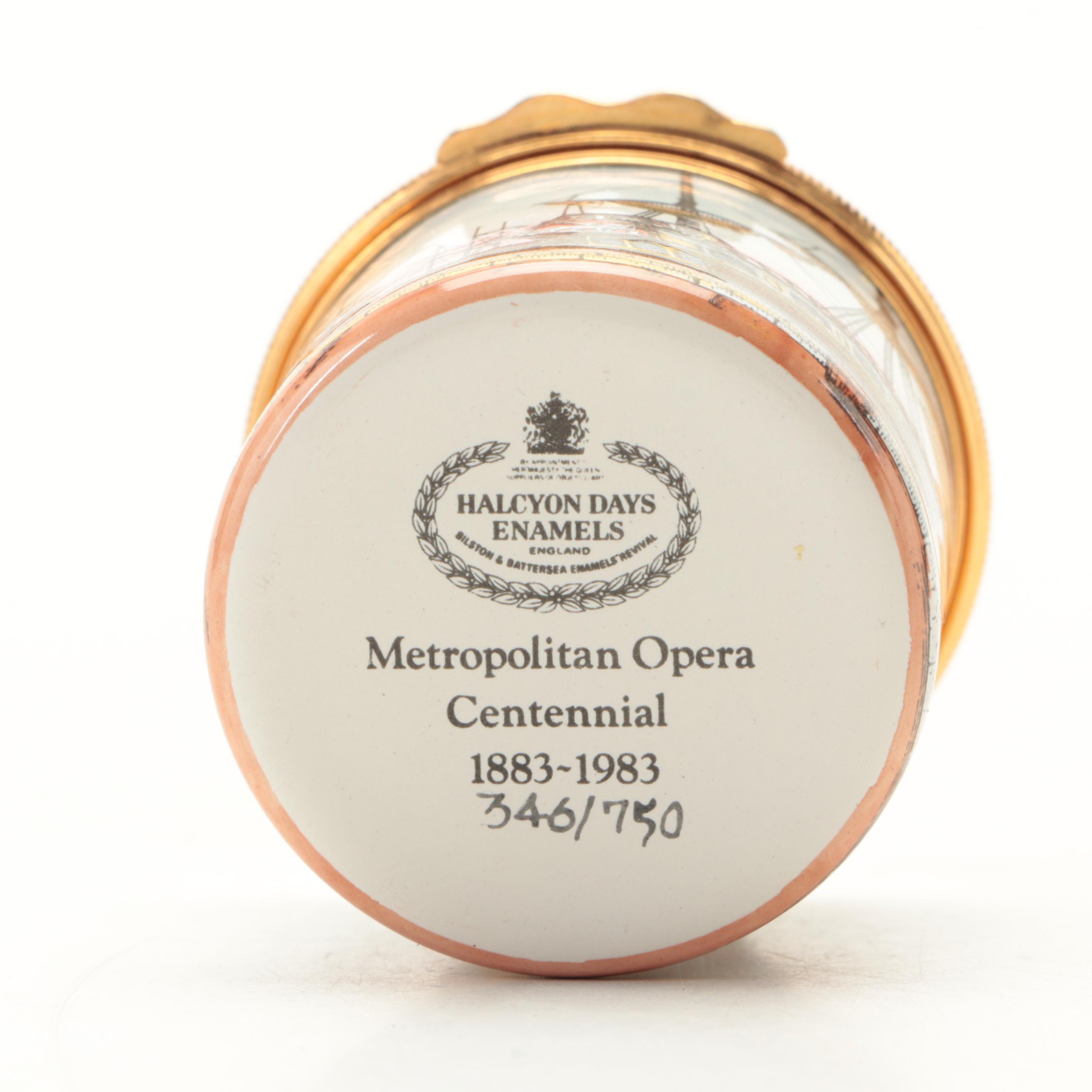 Halcyon Days Limited Edition Metropolitan Opera Centennial "Otello" Box, 1983