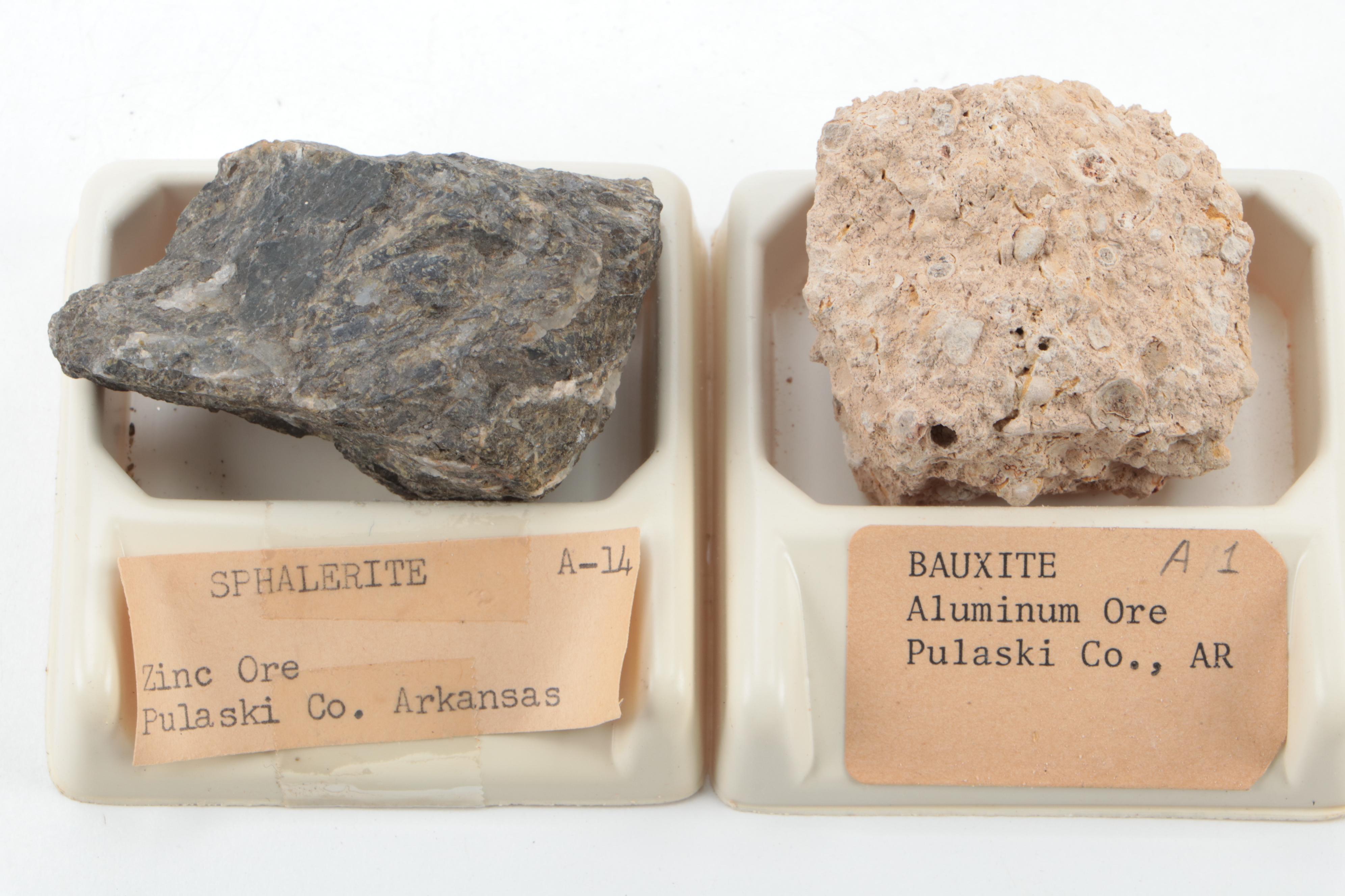 Native Copper, Silver Ore, Galenite and Other Mineral and Ore Specimens