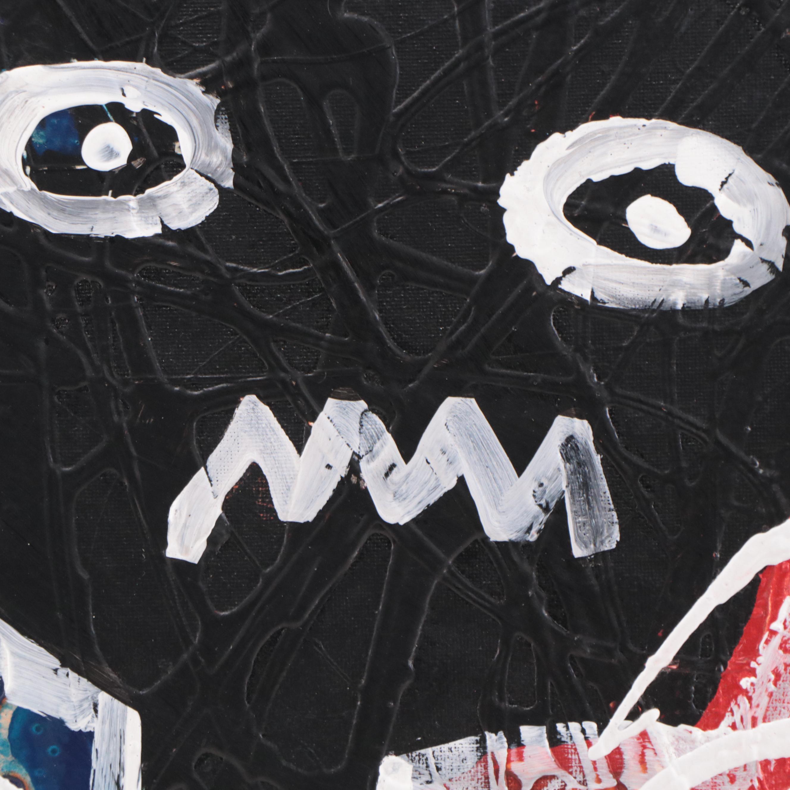 Abiola Idowu Mixed Media Painting "Adventure," 2023