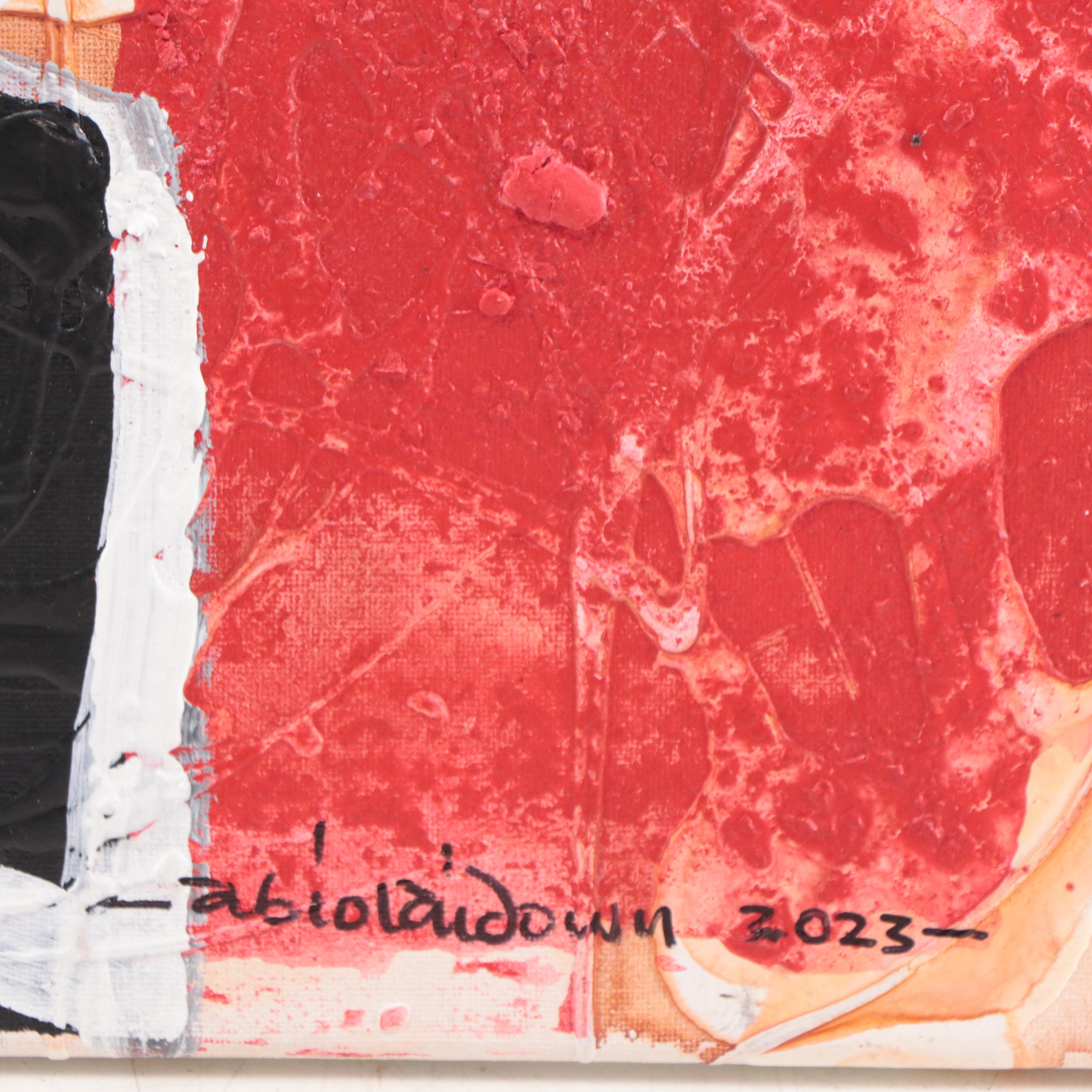 Abiola Idowu Mixed Media Painting "Adventure," 2023