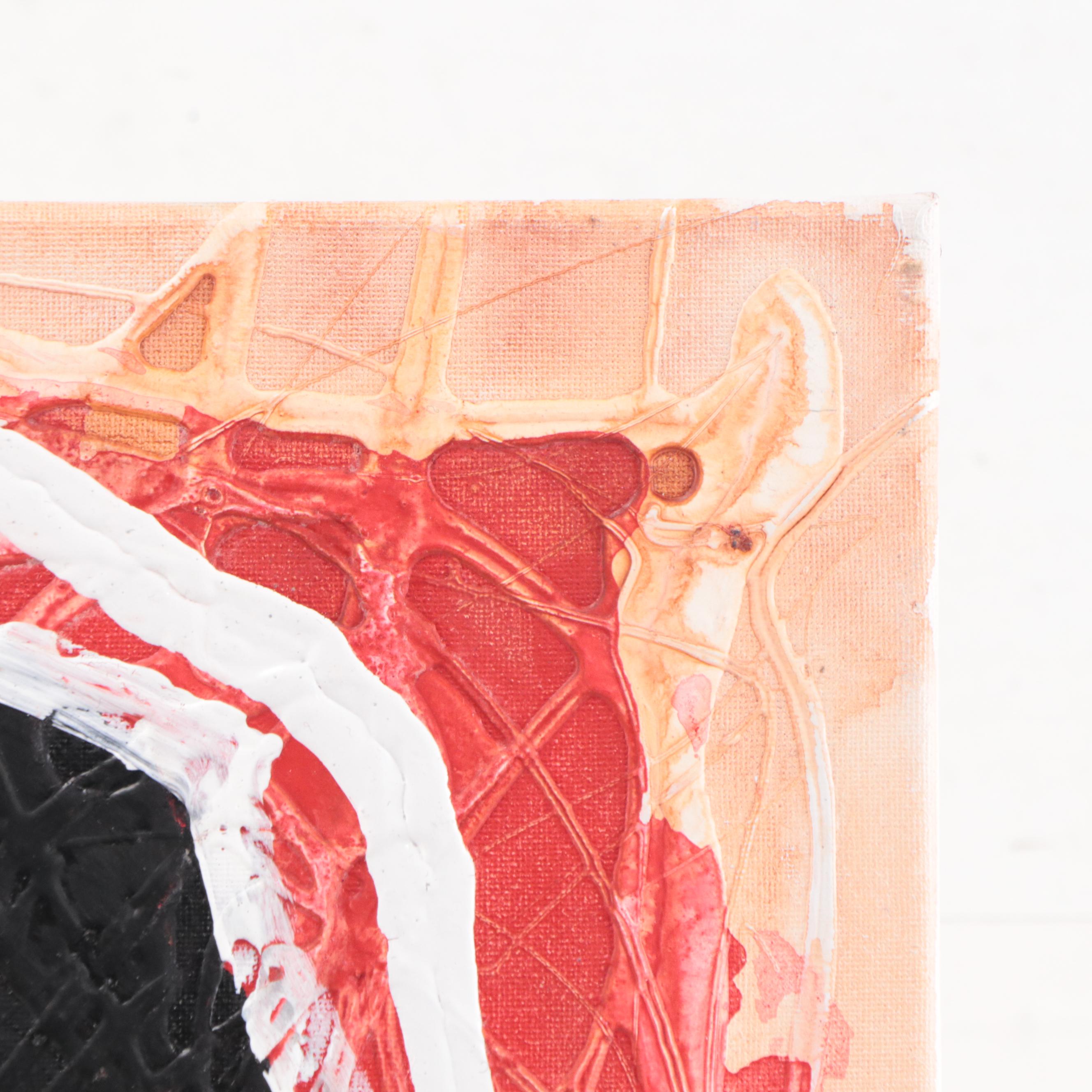 Abiola Idowu Mixed Media Painting "Adventure," 2023