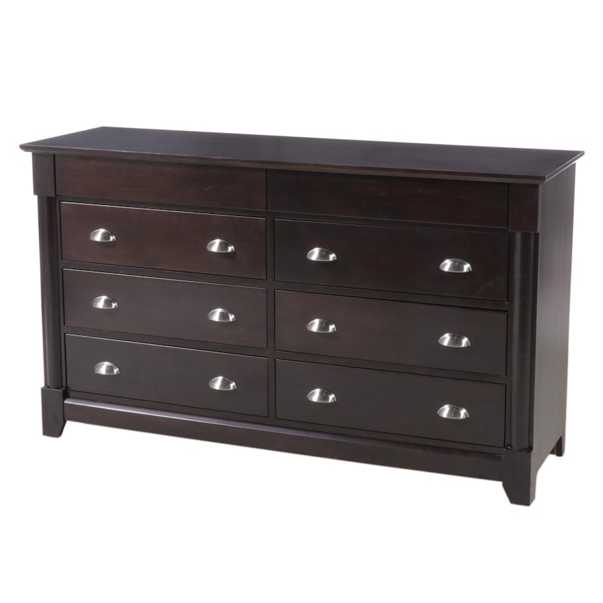 Miller Bedrooms Hardwood Eight-Drawer Chest in Onyx Finish