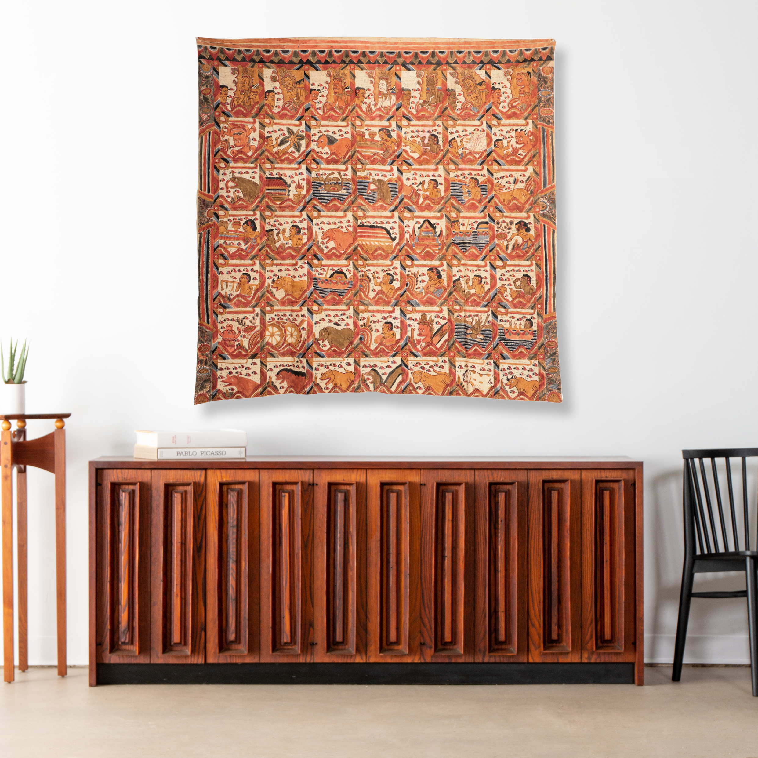 Balinese Palintangan Astrological Calendar Painting, Early 20th Century