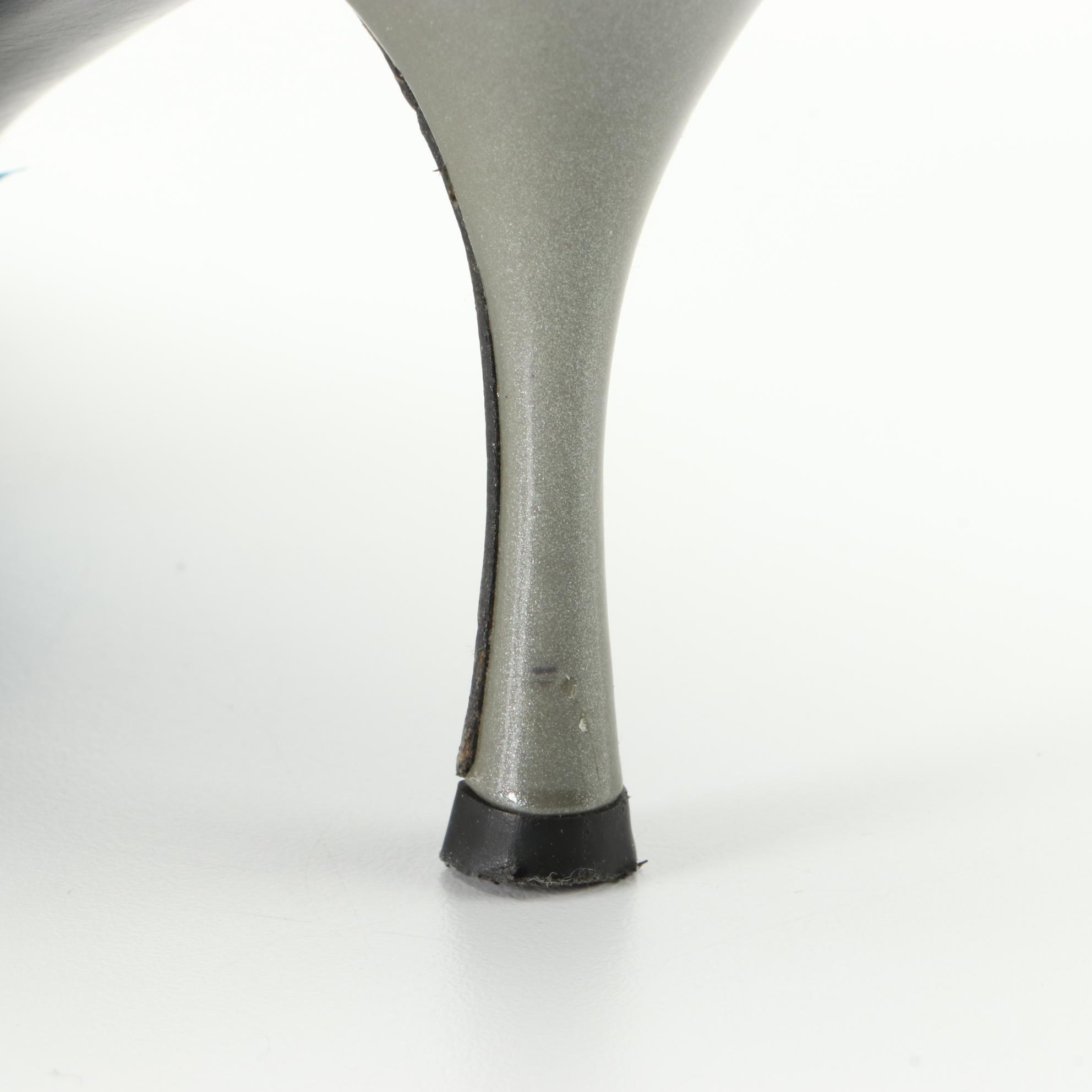 Prada Pointed Toe Buckle Pumps in Patent Leather