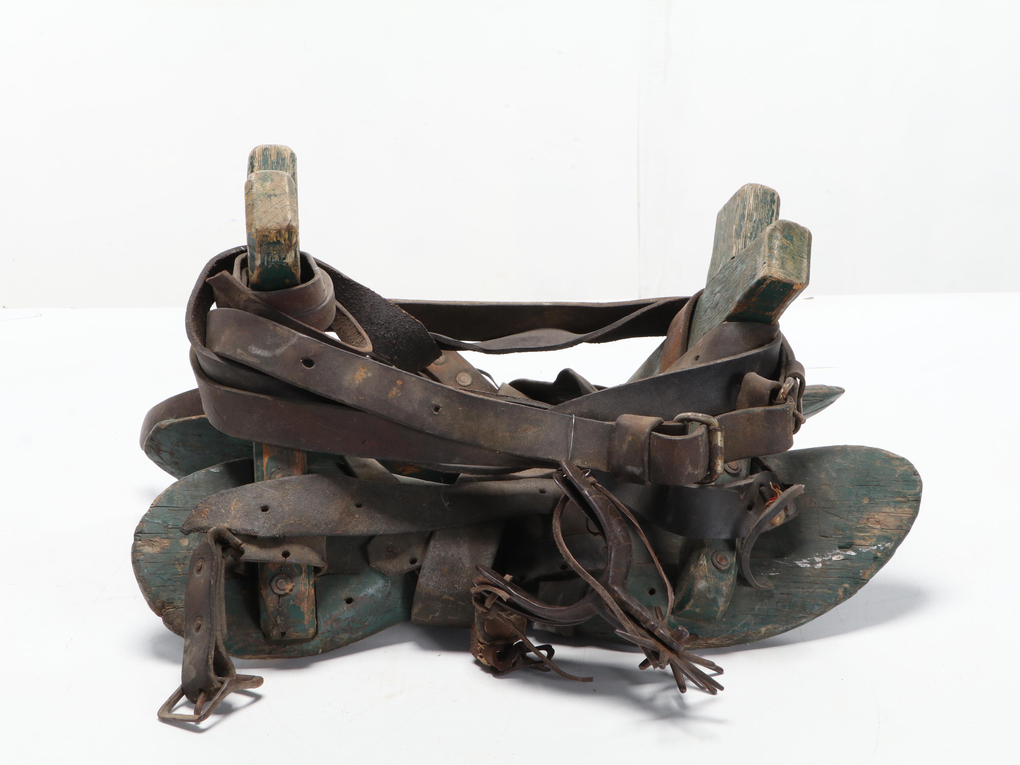 Primitive Sawbuck Pack Saddle With Leather Bindings