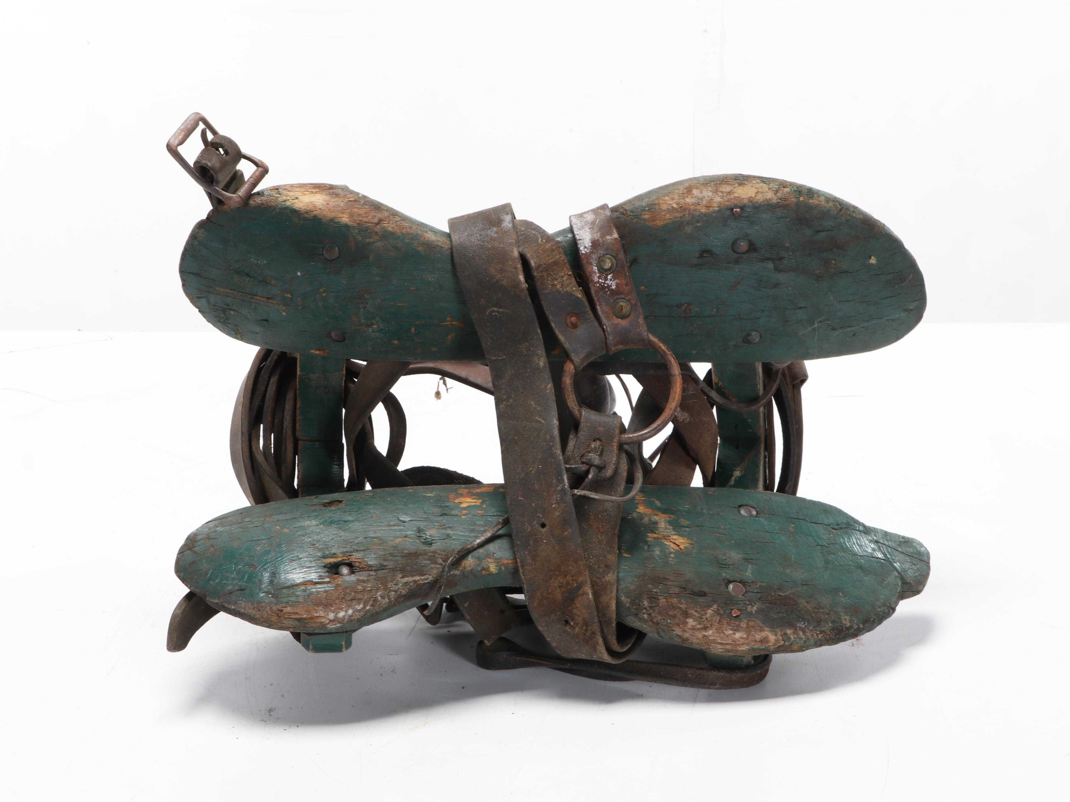 Primitive Sawbuck Pack Saddle With Leather Bindings